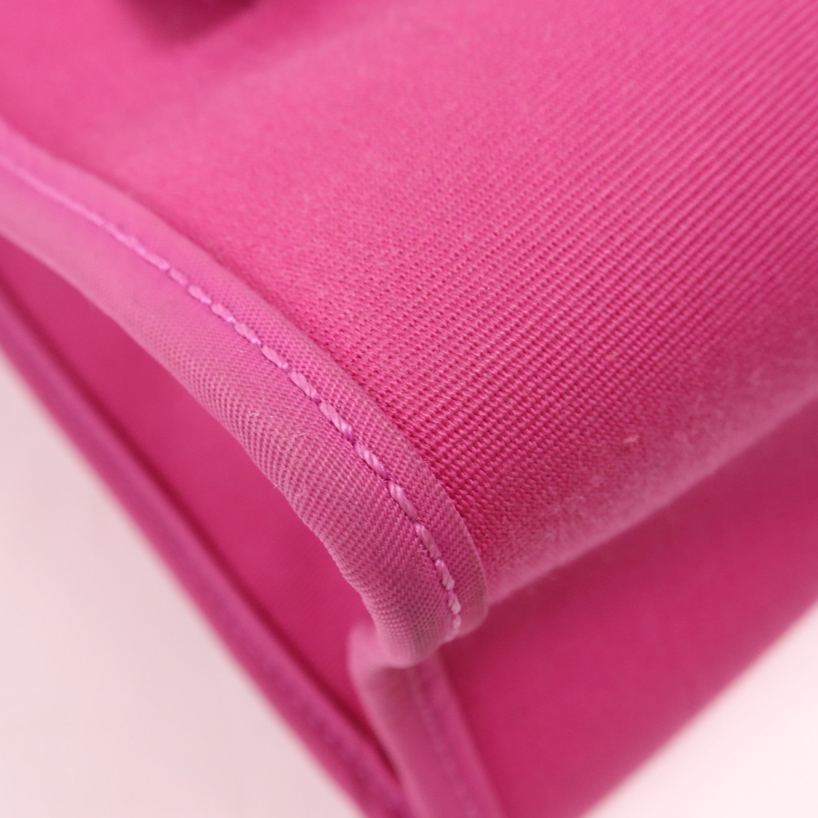 HERMES 帆布Herbag PM銀扣手挽肩背兩用袋Magnolia