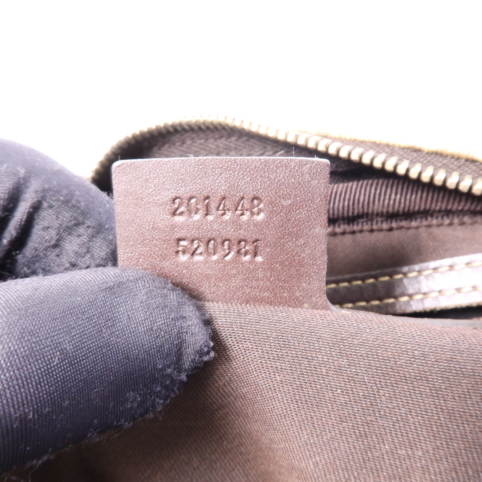 GUCCI 塗層帆布Shoulder Bag金扣肩背袋
