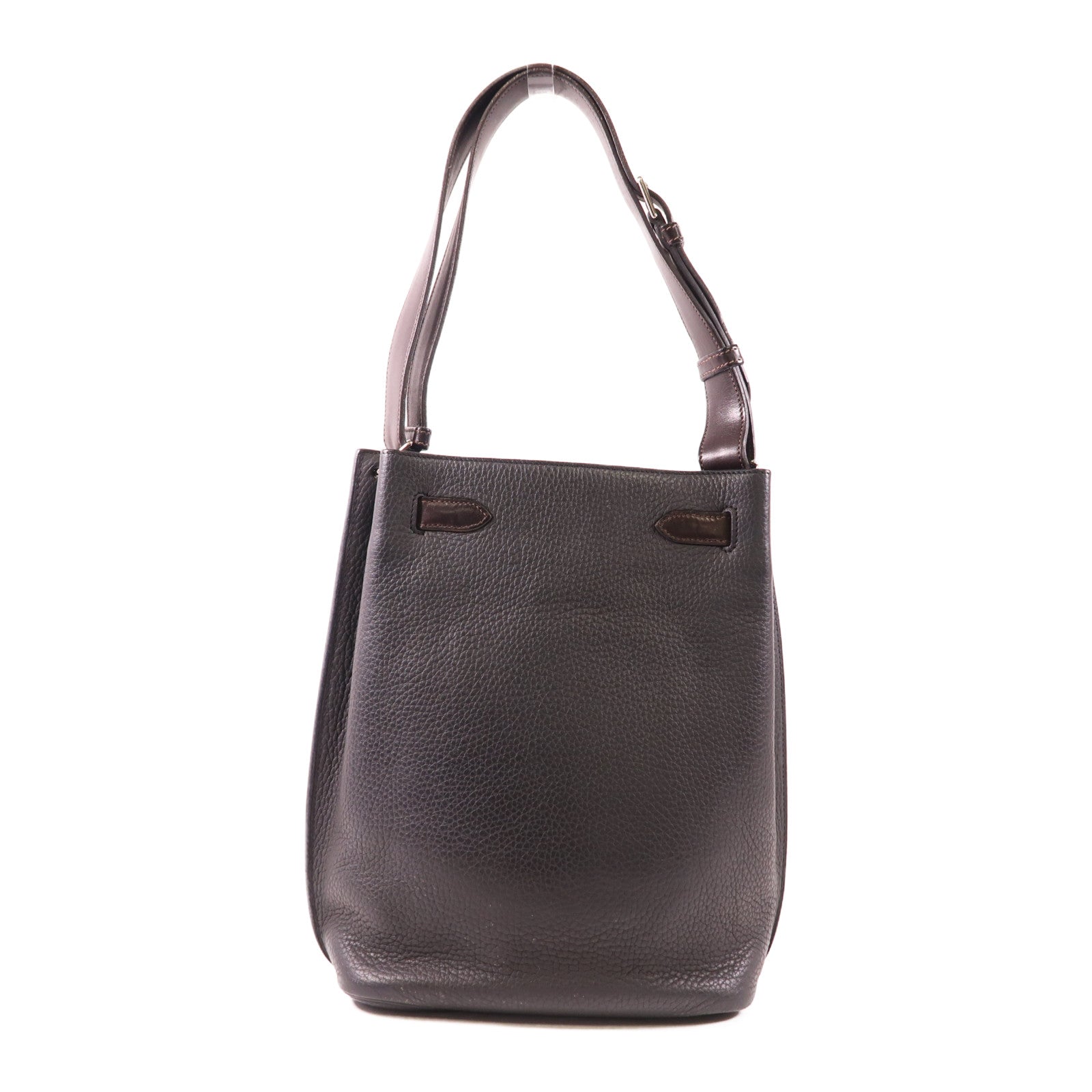 HERMES Togo皮革So Kelly 22銀扣肩背袋