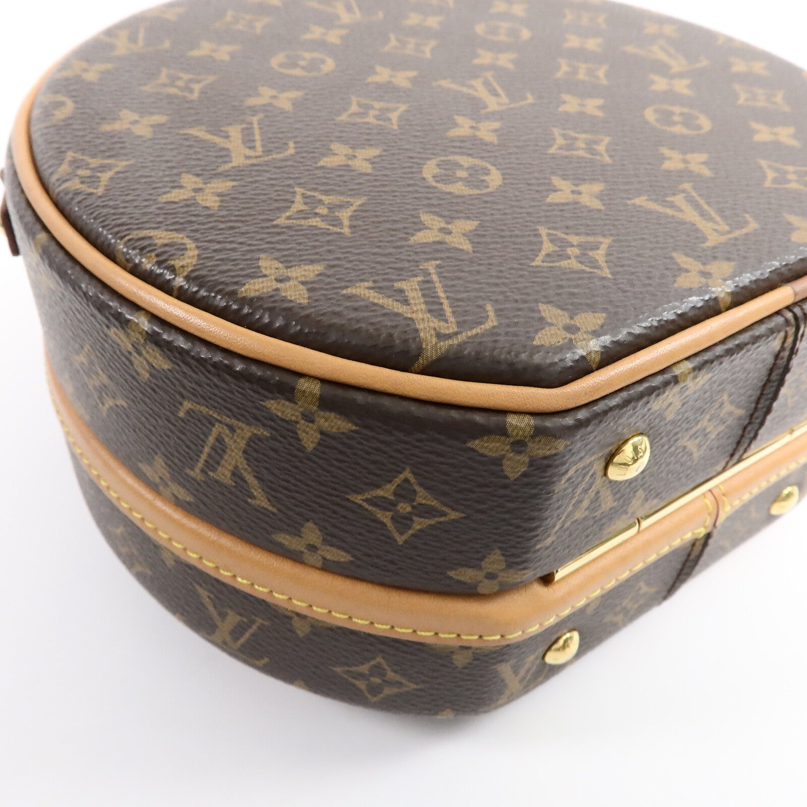 LOUIS VUITTON Monogram Petite Boite Chapeau金扣手挽肩背兩用袋