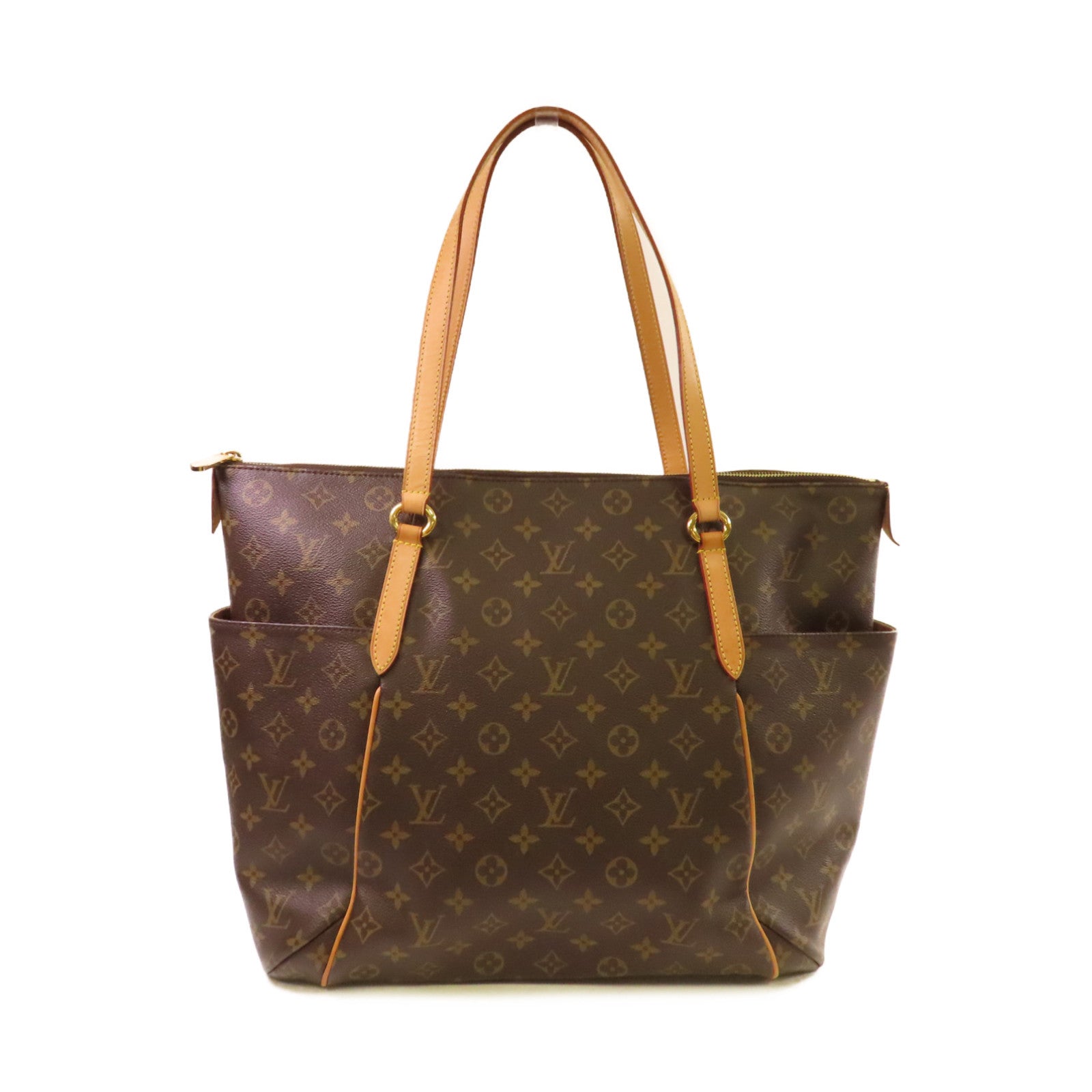 LOUIS VUITTON Monogram Totally GM Shoulder Bag金扣肩背袋啡色
