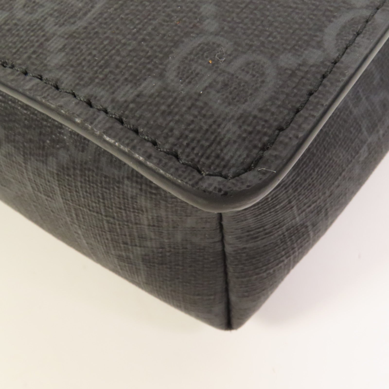 GUCCI 塗層帆布Shoulder Bag銀扣肩背袋