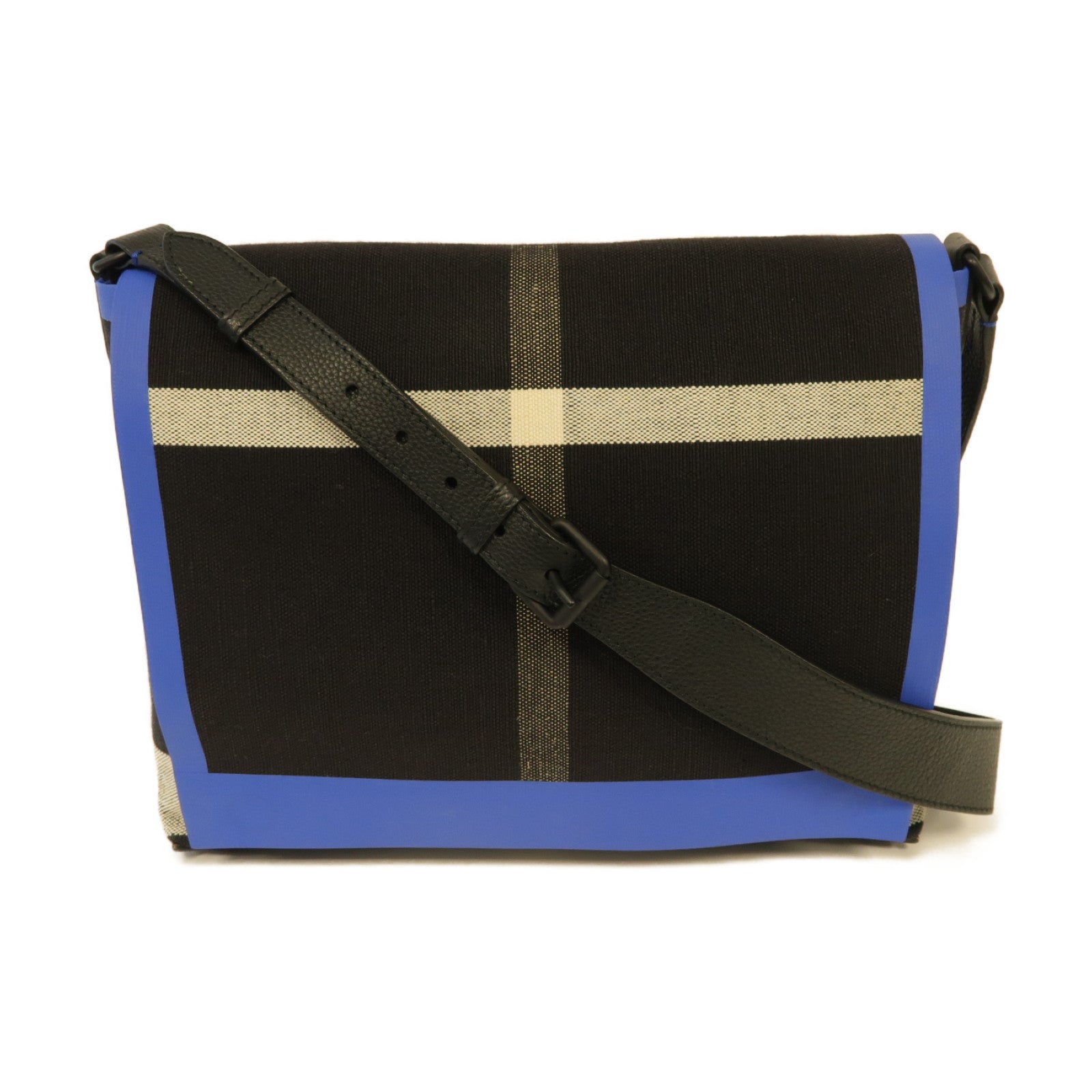 BURBERRY 【激減優惠】帆布Shoulder Bag肩背袋黒色/藍色