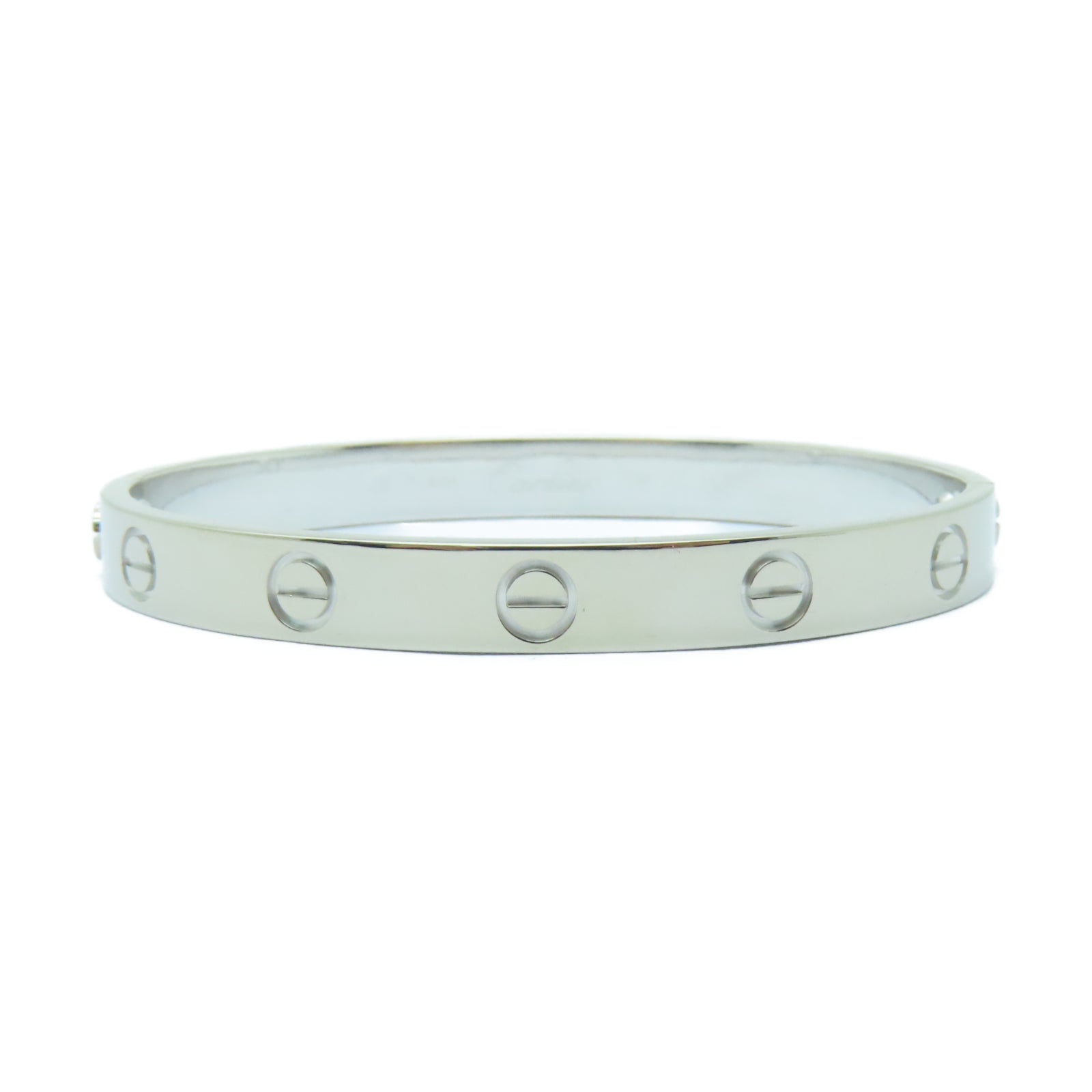 CARTIER 【激減優惠】18K白金Love Bracelet手鐲Cartier#16