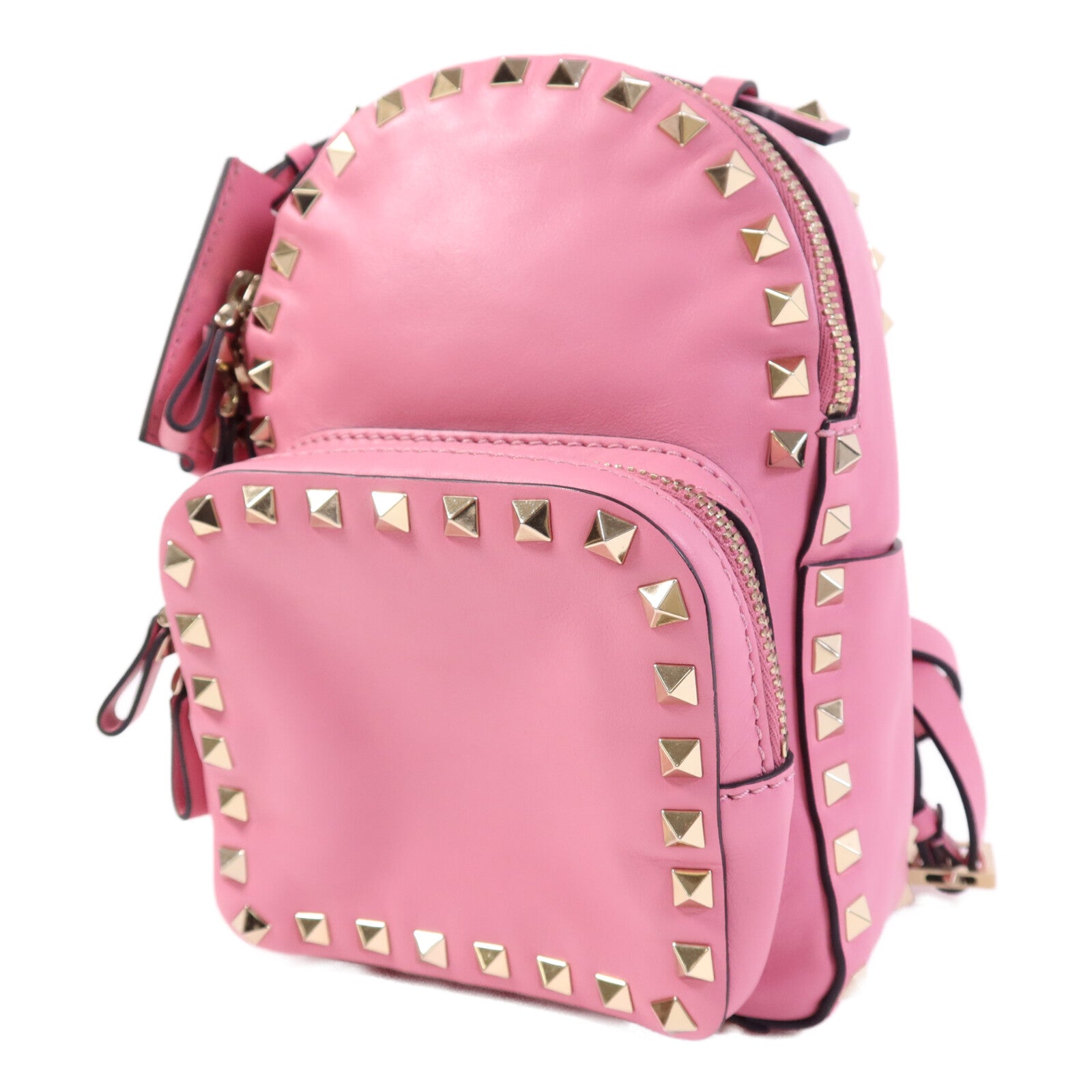 Valentino 牛皮皮革Rockstud Mini Backpack金扣背包
