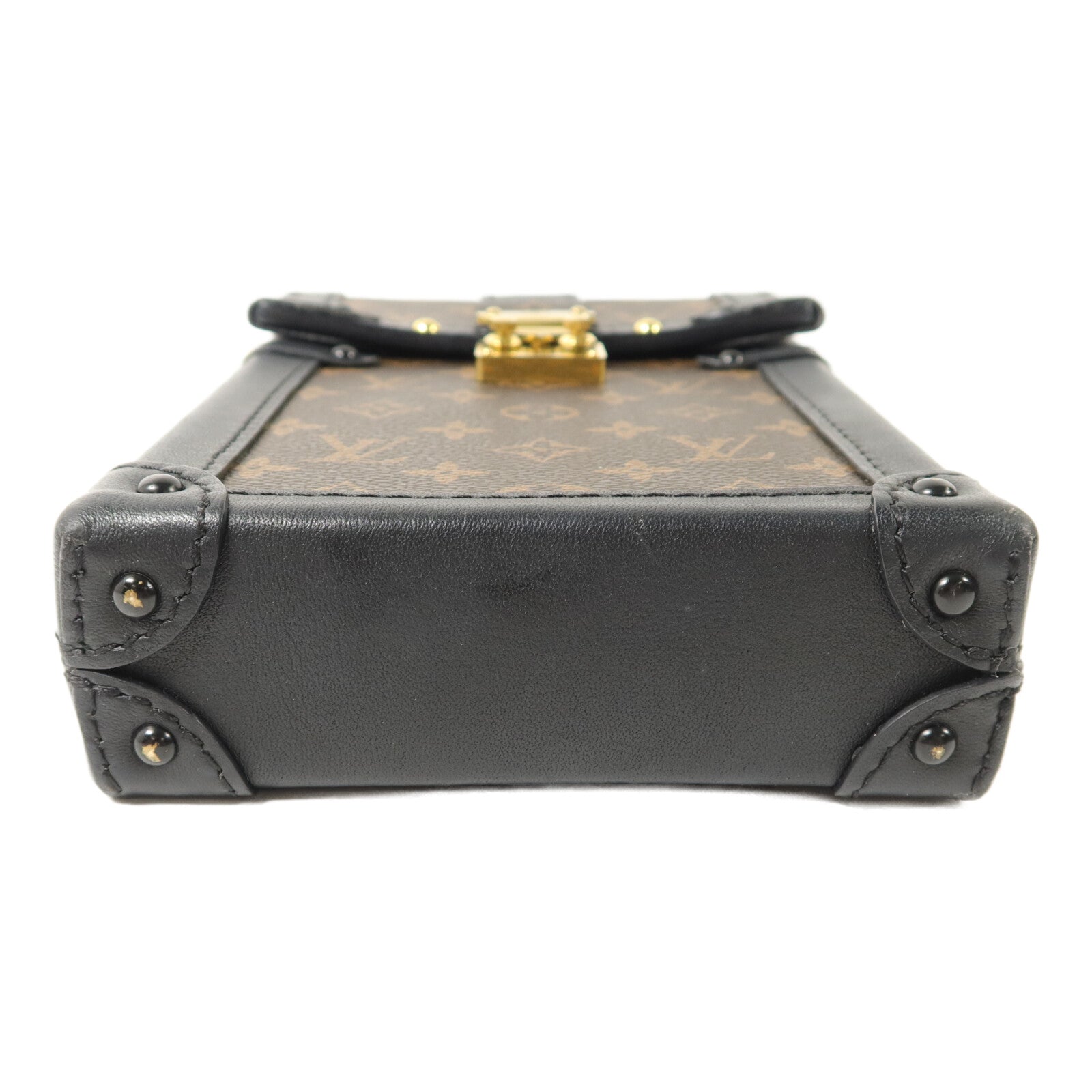 LOUIS VUITTON Monogram Vertical Trunk鏈帶肩背袋