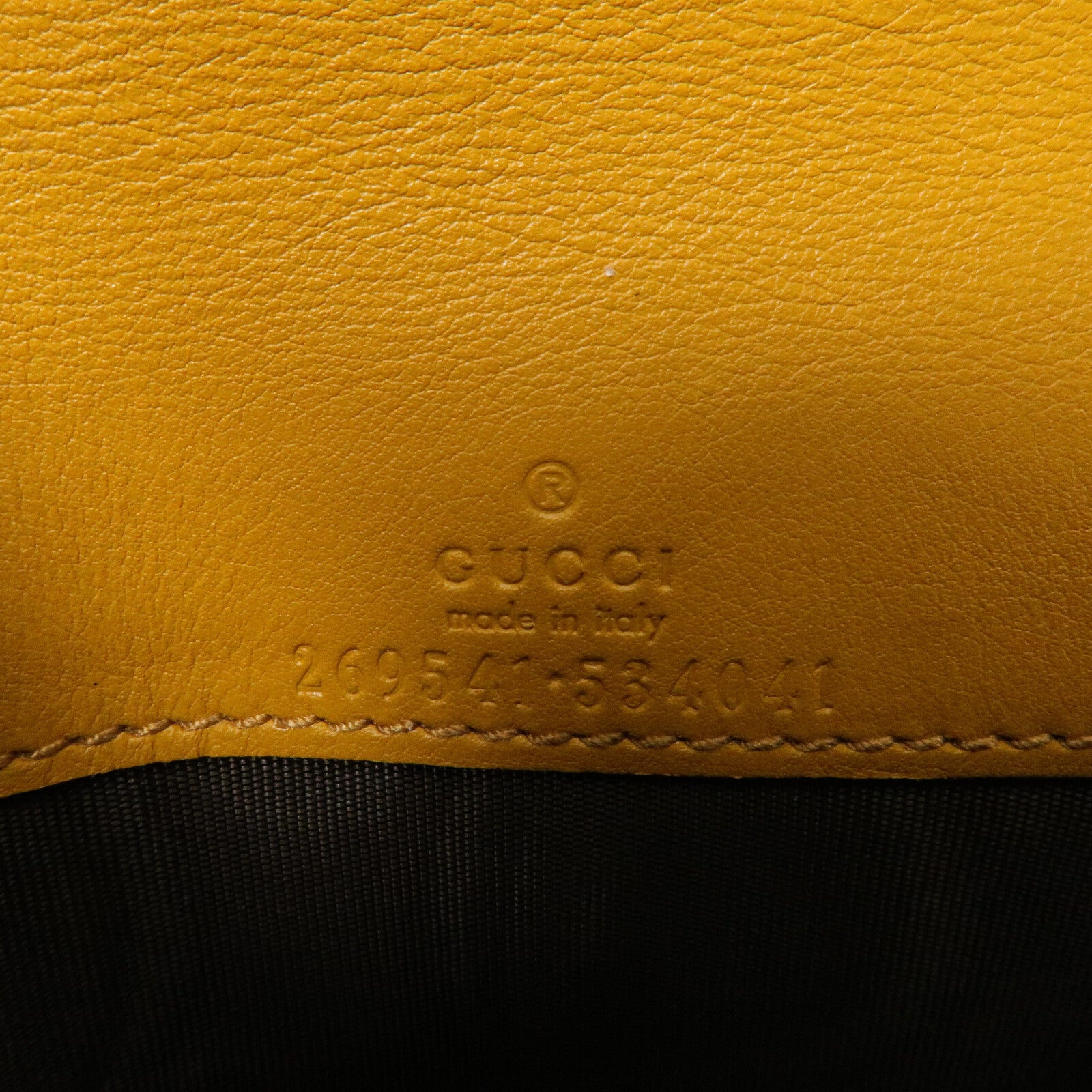 GUCCI 牛皮皮革Pouch Long wallet鏈帶肩背袋