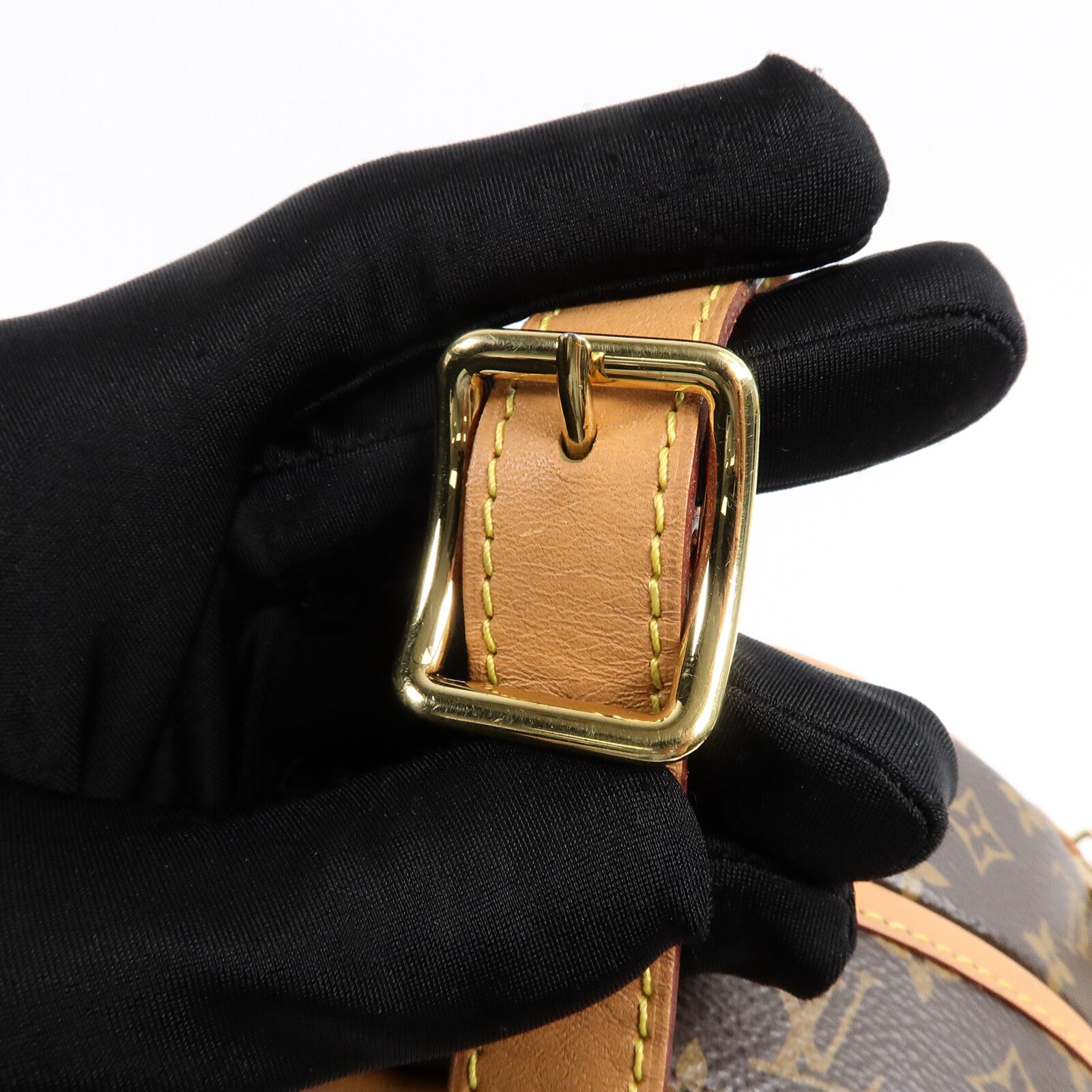 LOUIS VUITTON Monogram Petite Boite Chapeau金扣手挽肩背兩用袋