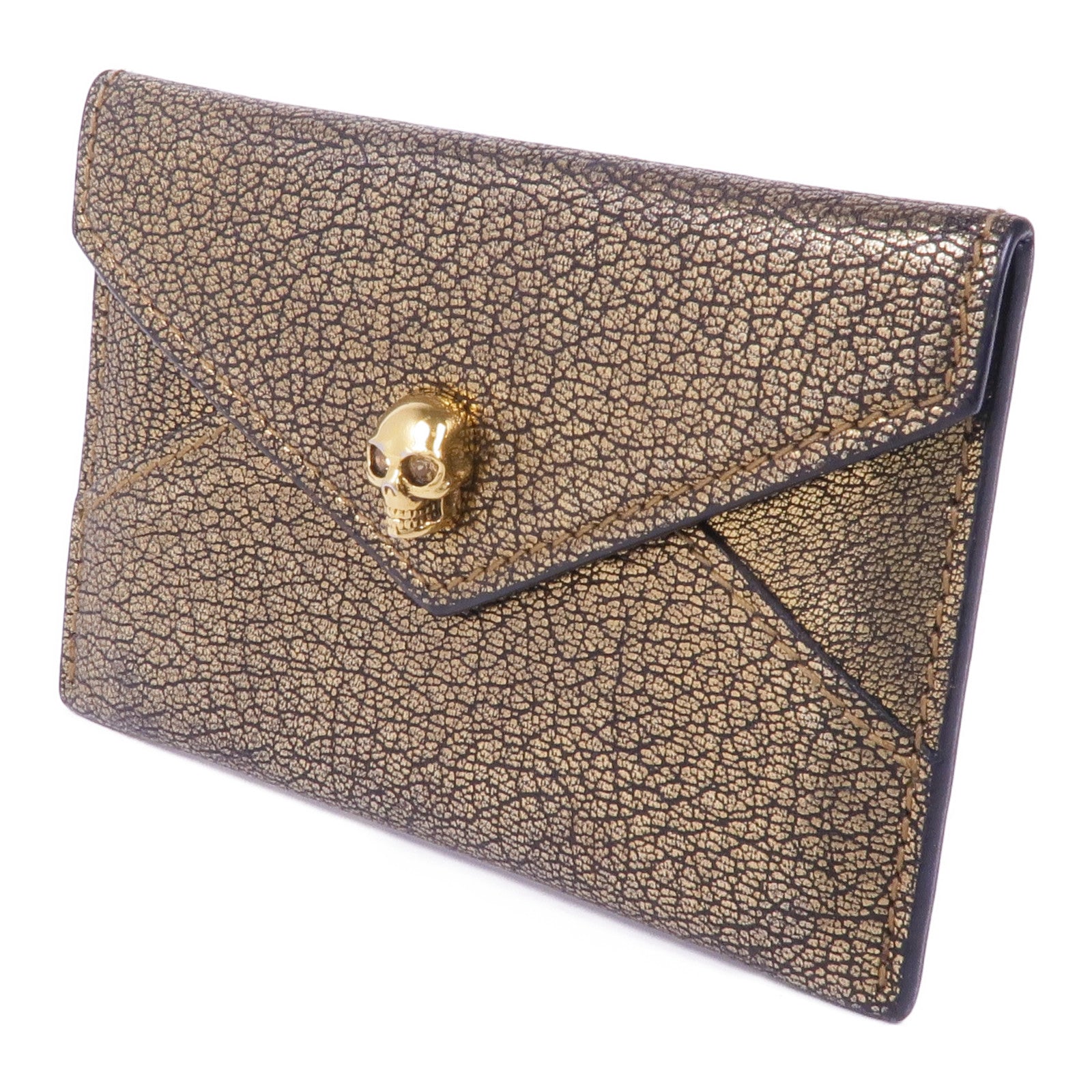 SELECTION 牛皮皮革Card Case金扣卡片套