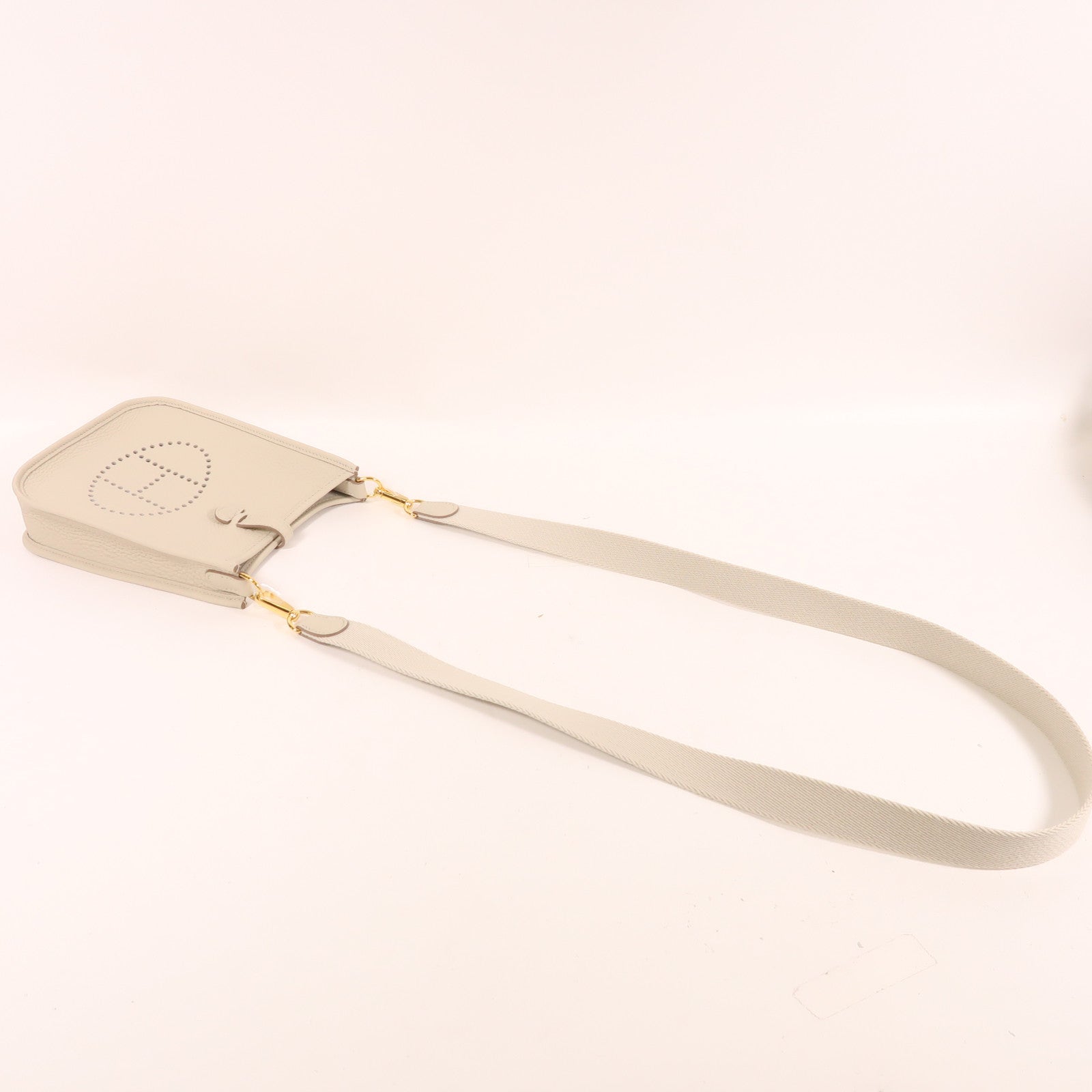 HERMES Clemence皮革Evelyne TPM金扣肩背袋