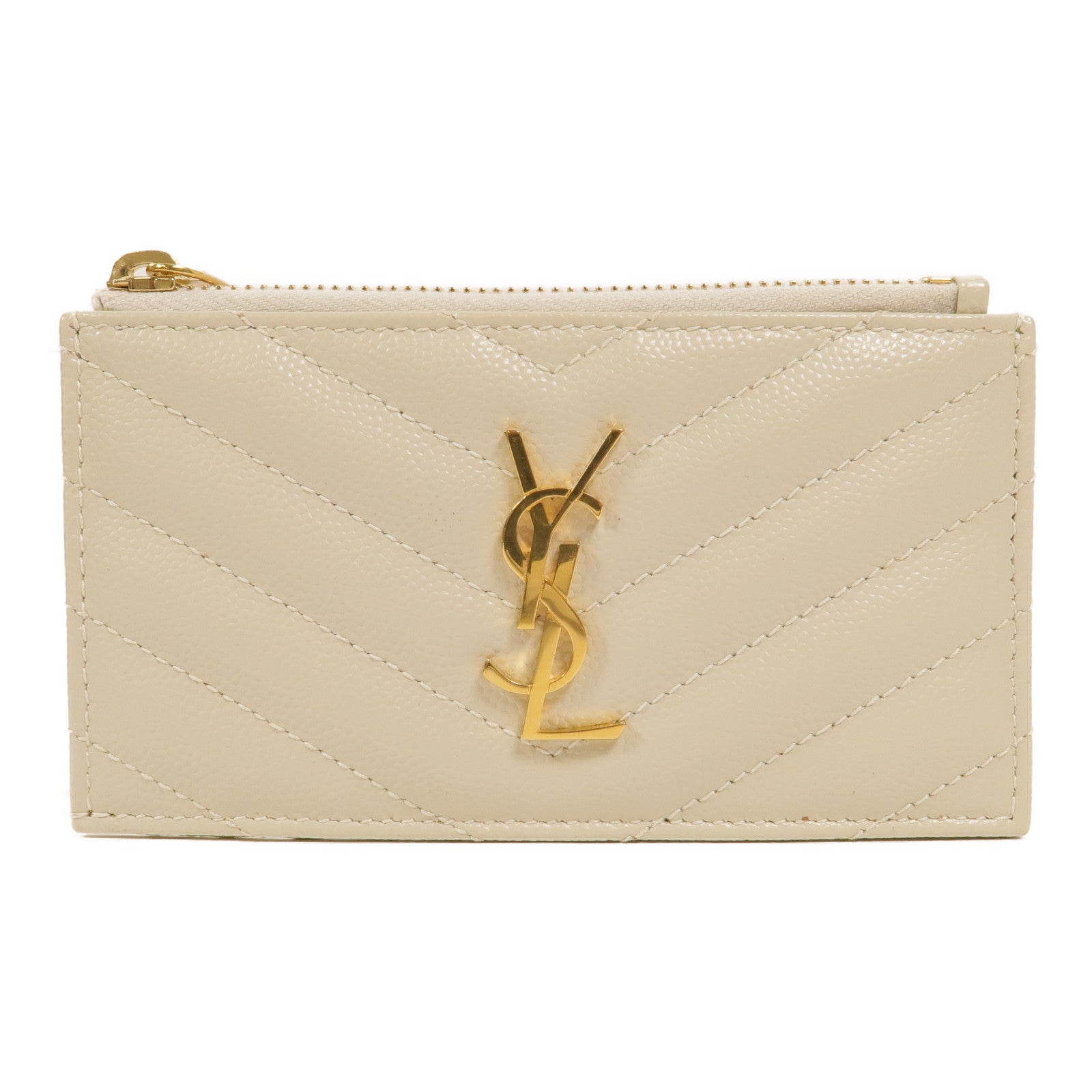 YVES SAINT LAURENT 牛皮皮革Card Case卡片套