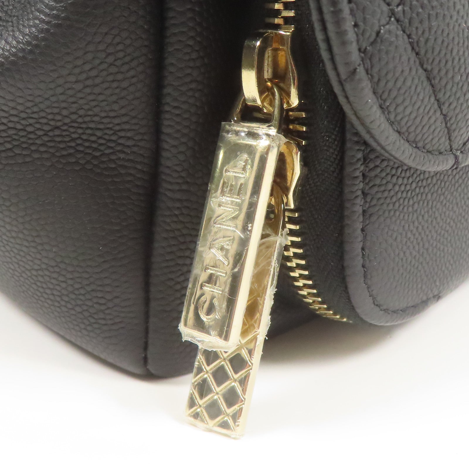 CHANEL 牛皮皮革Affinity Bag金扣手挽肩背兩用袋