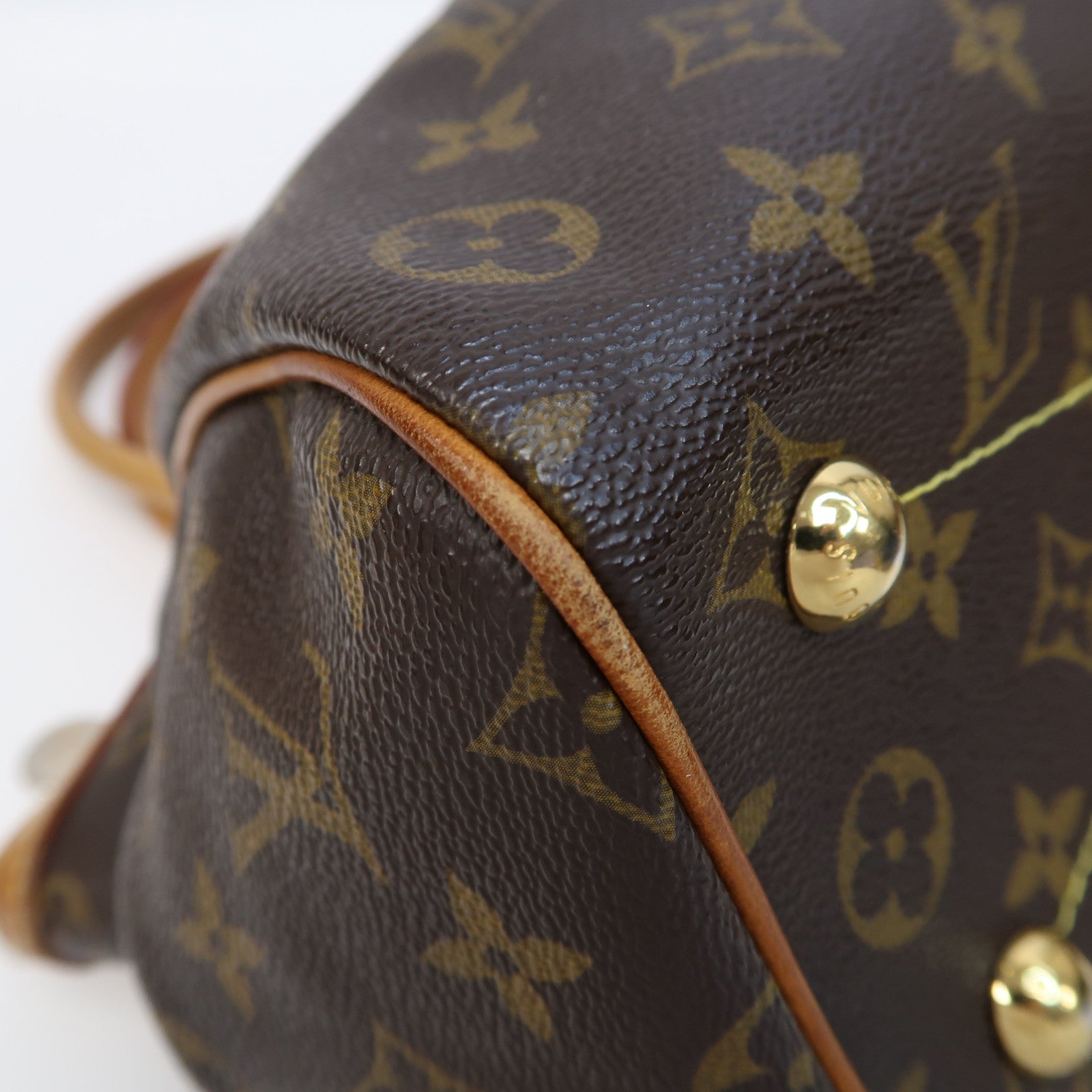 LOUIS VUITTON Monogram Tivoli PM金扣手挽袋啡色