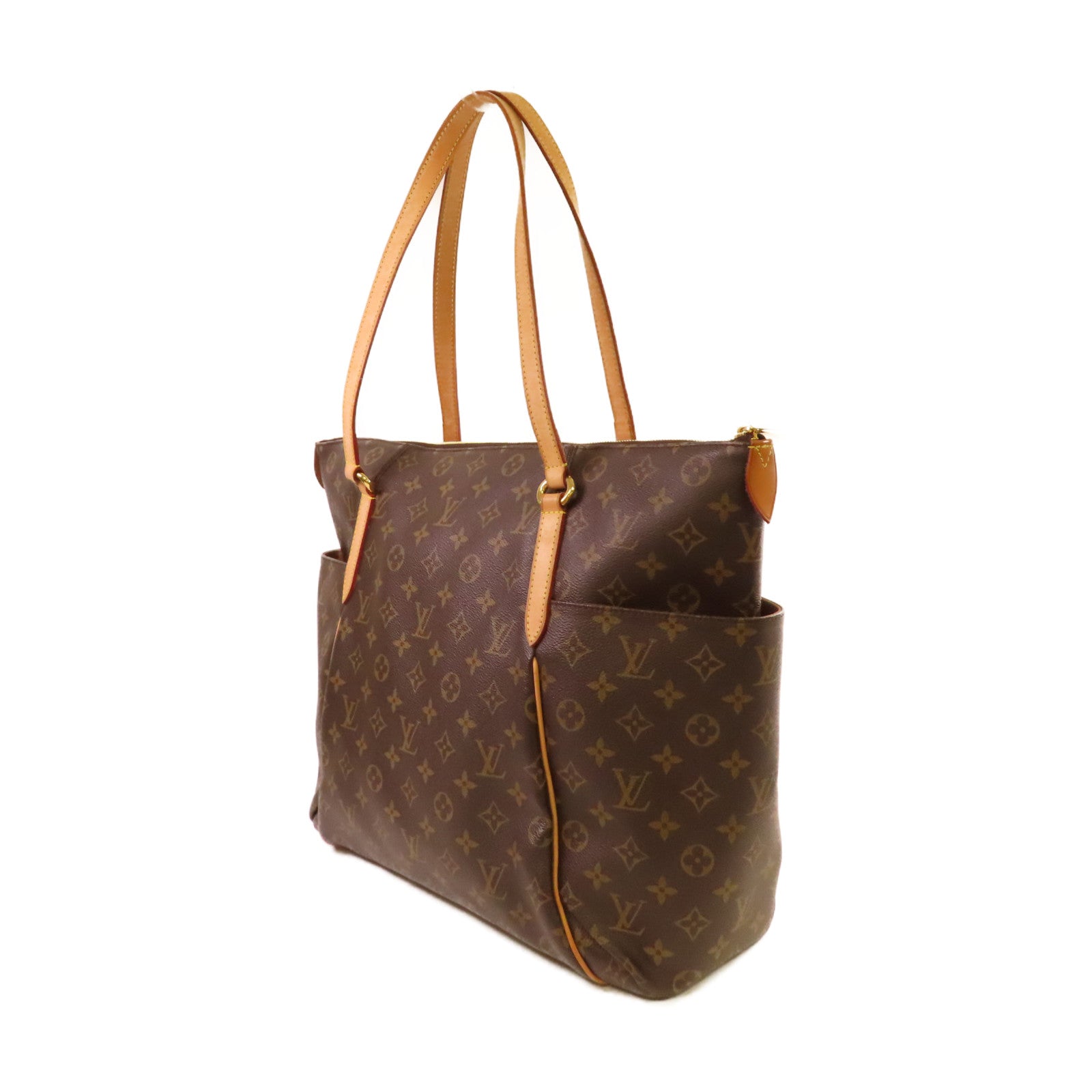 LOUIS VUITTON Monogram Totally GM Shoulder Bag金扣肩背袋啡色