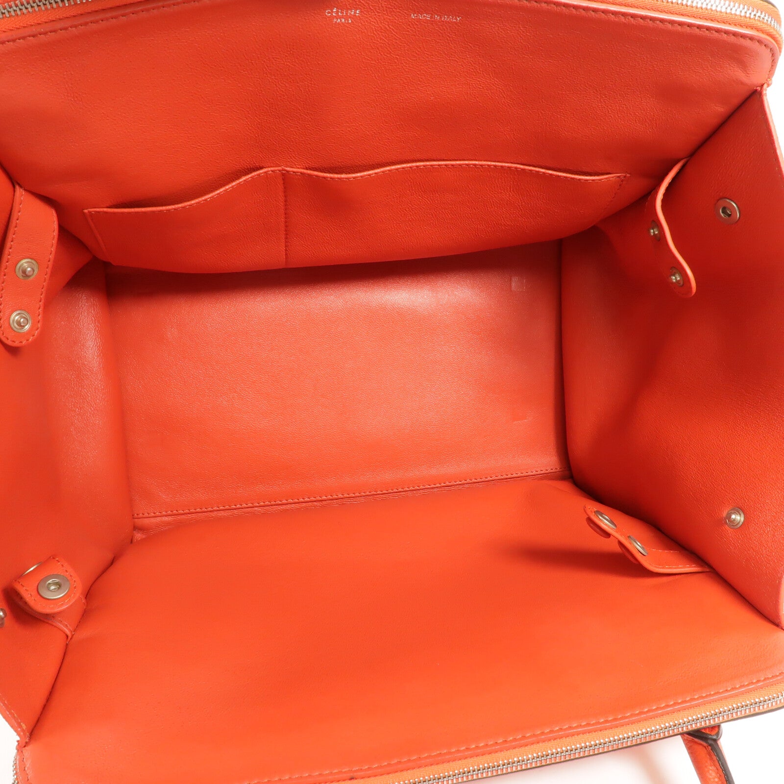 CELINE 牛皮皮革Trapeze Medium手挽袋