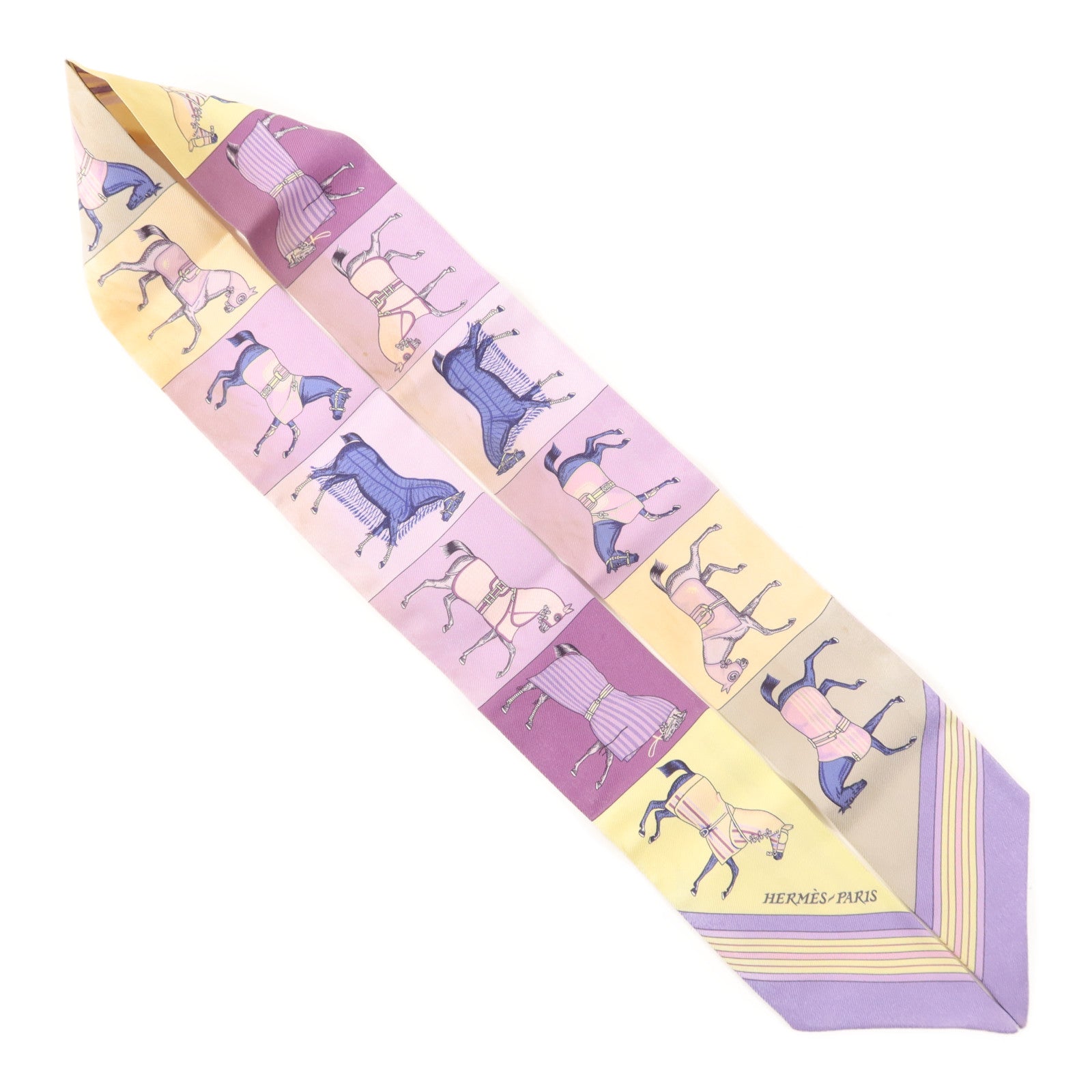 HERMES 絲質Twilly絲巾
