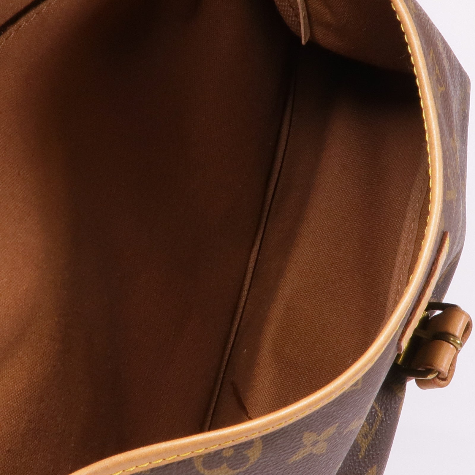 LOUIS VUITTON Monogram Saumur 35金扣肩背袋