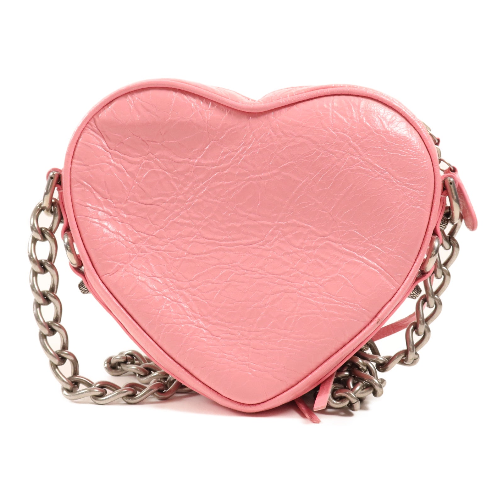 BALENCIAGA 牛皮皮革Chain Shoulder銀扣鏈帶肩背袋