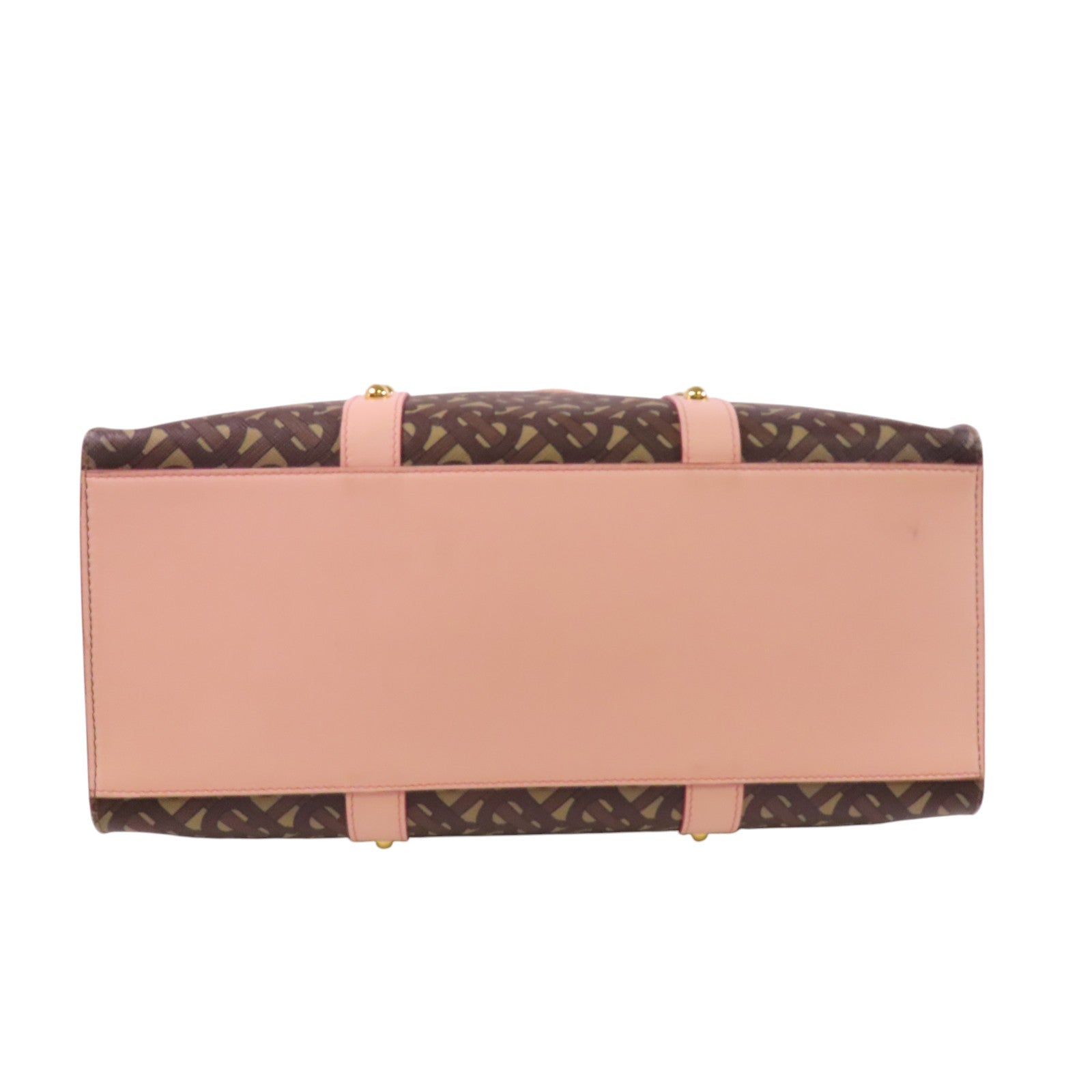 BURBERRY 塗層帆布Tote Bag金扣肩背袋