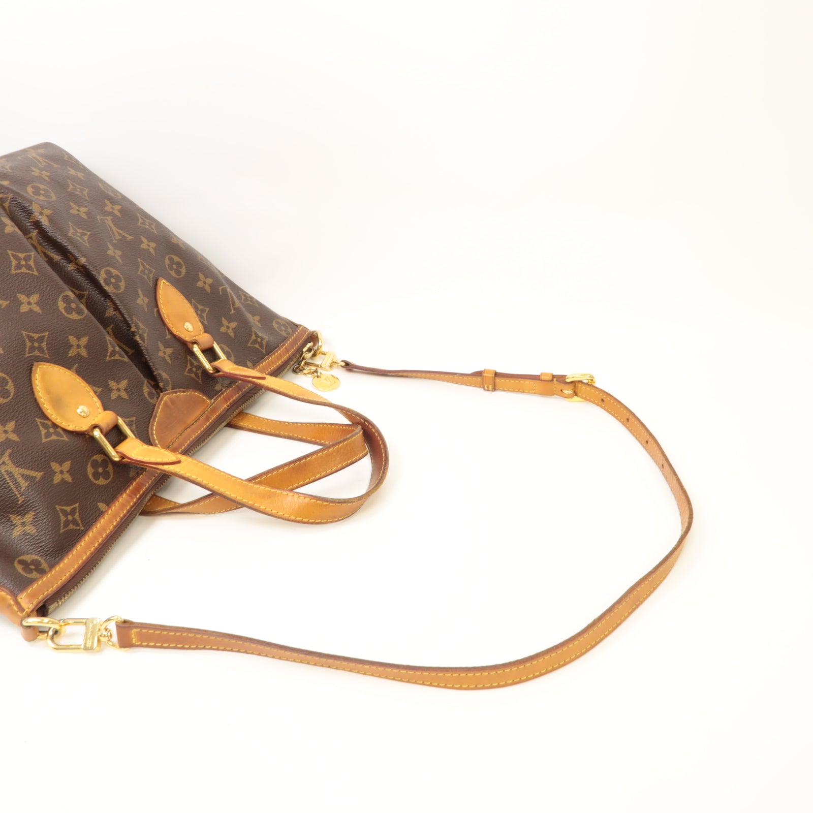 LOUIS VUITTON 【激減優惠】Monogram Palermo PM金扣手挽肩背兩用袋啡色
