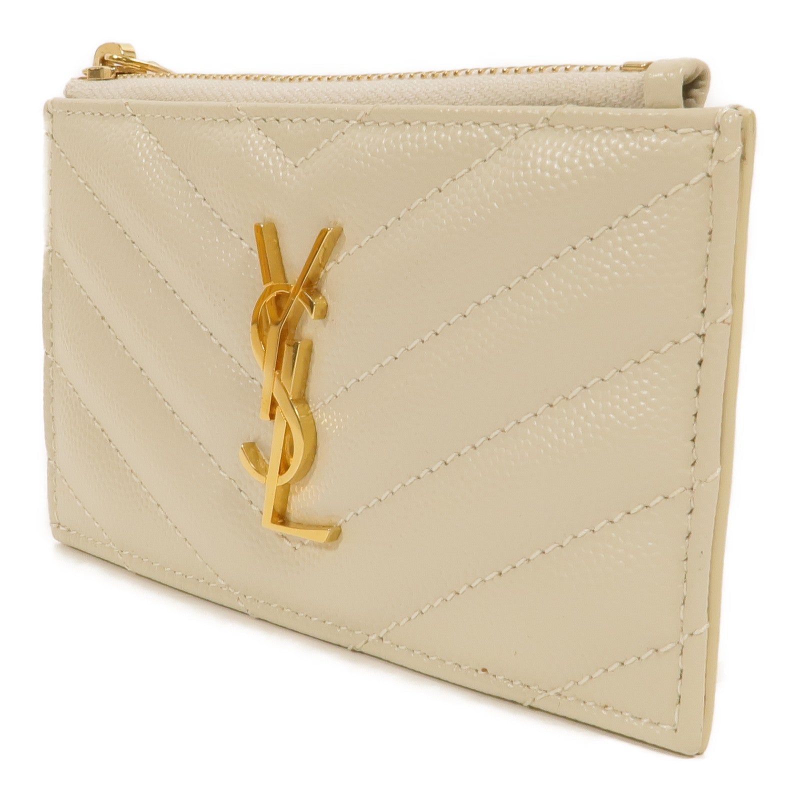 YVES SAINT LAURENT 牛皮皮革Card Case卡片套