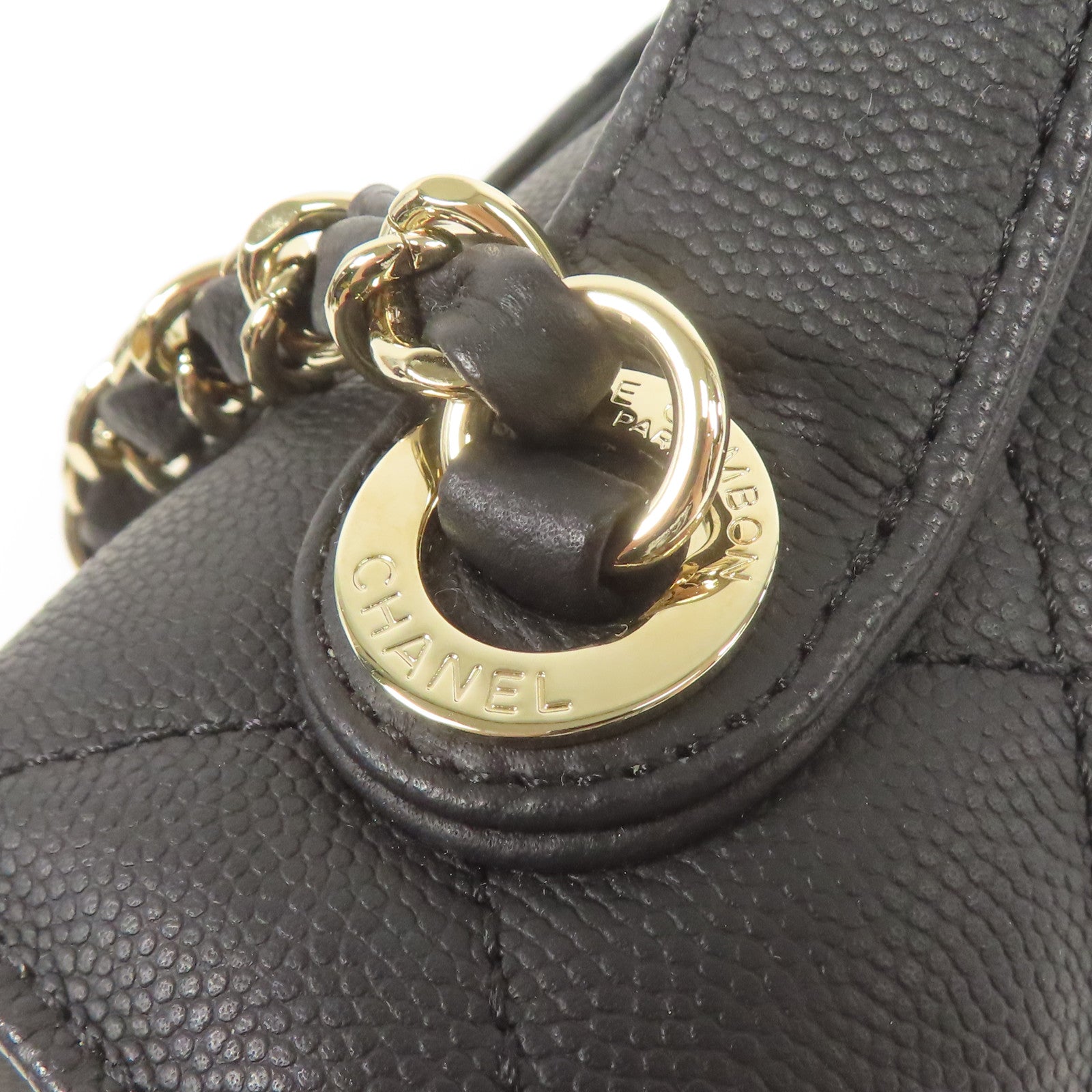 CHANEL 牛皮皮革Affinity Bag金扣手挽肩背兩用袋