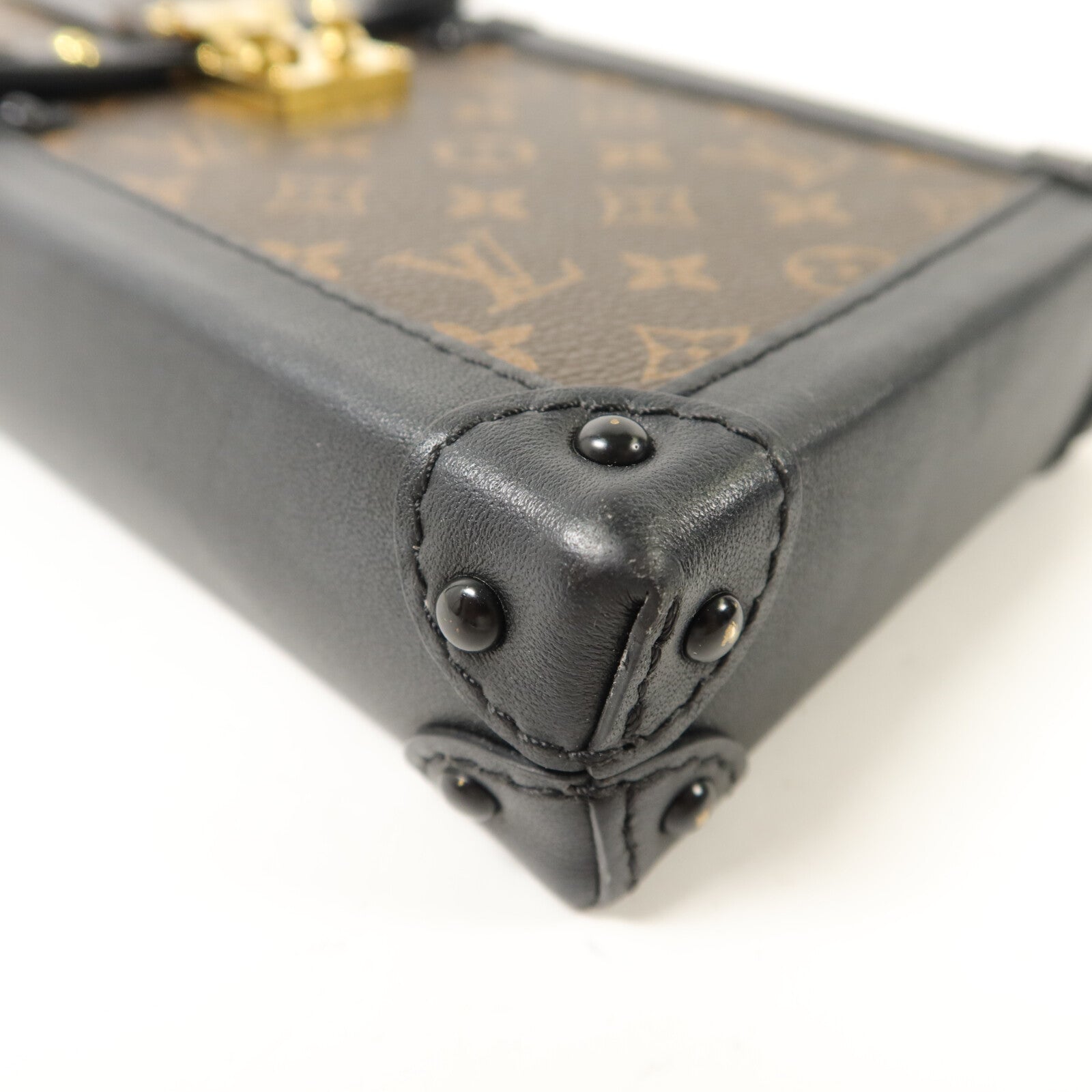 LOUIS VUITTON Monogram Vertical Trunk鏈帶肩背袋