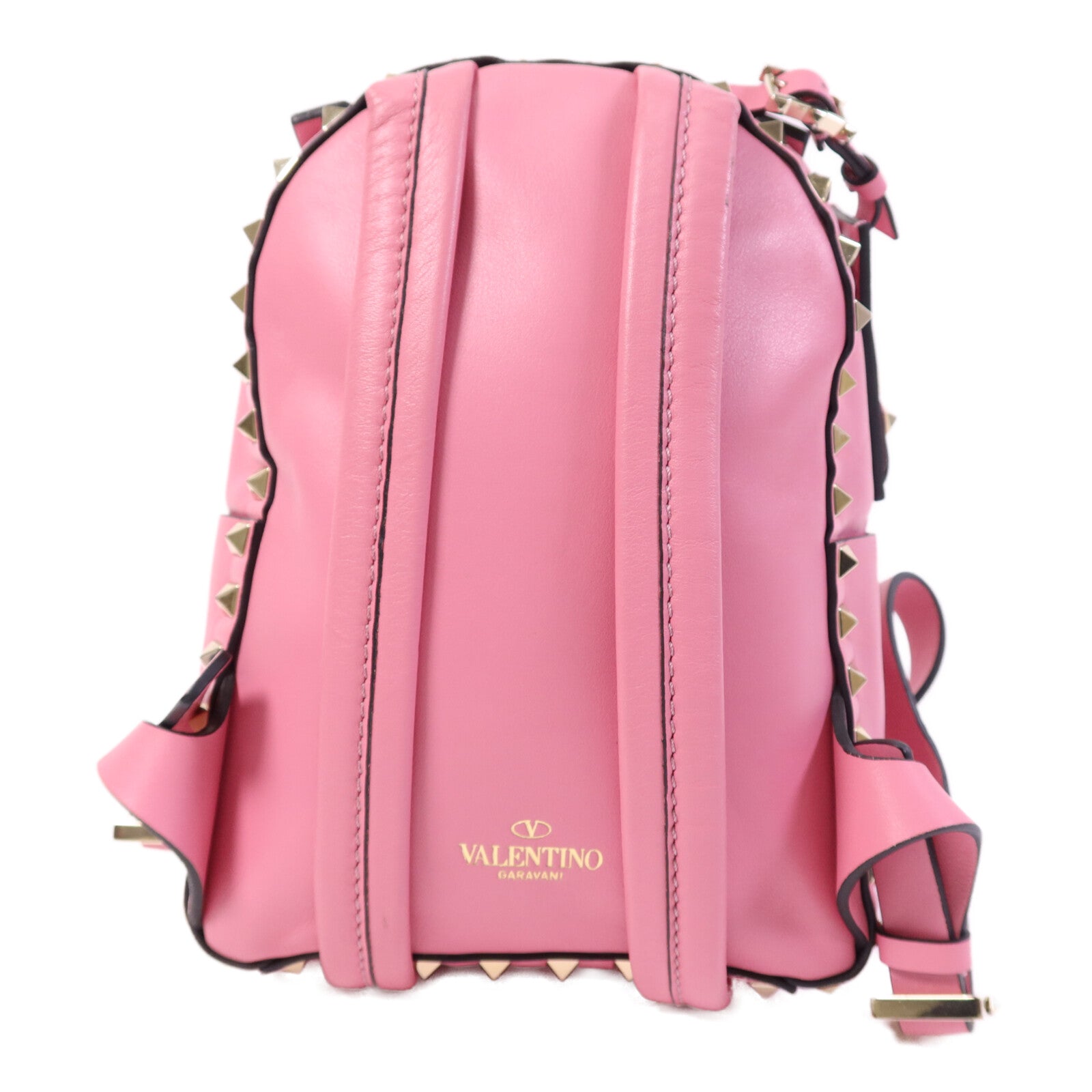 Valentino 牛皮皮革Rockstud Mini Backpack金扣背包