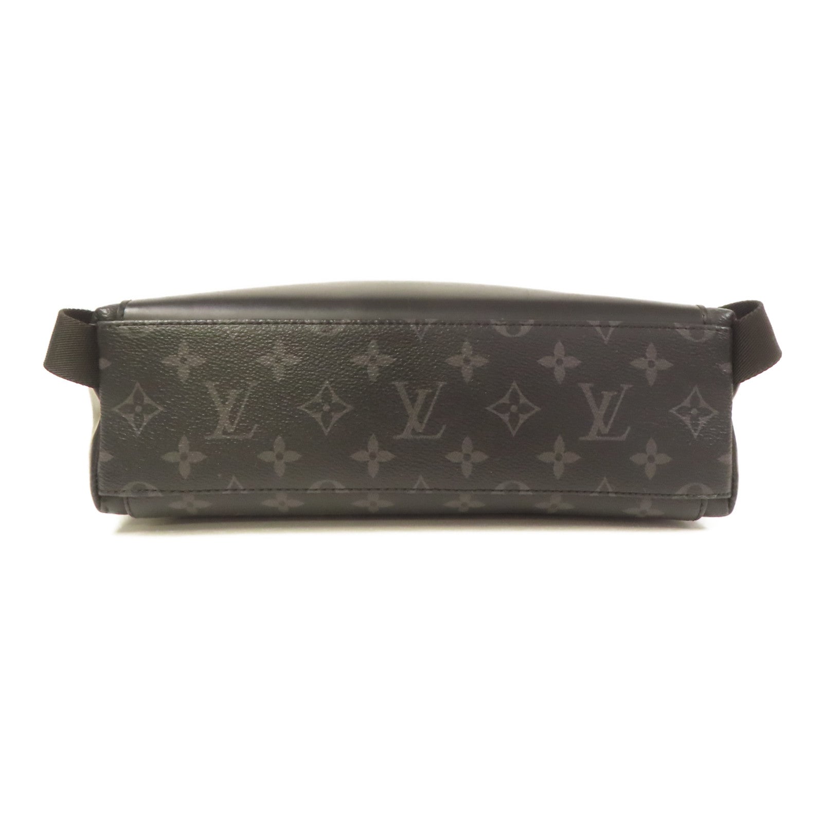 LOUIS VUITTON Monogram Eclipse Messenger PM Voyager銀扣肩背袋黑色