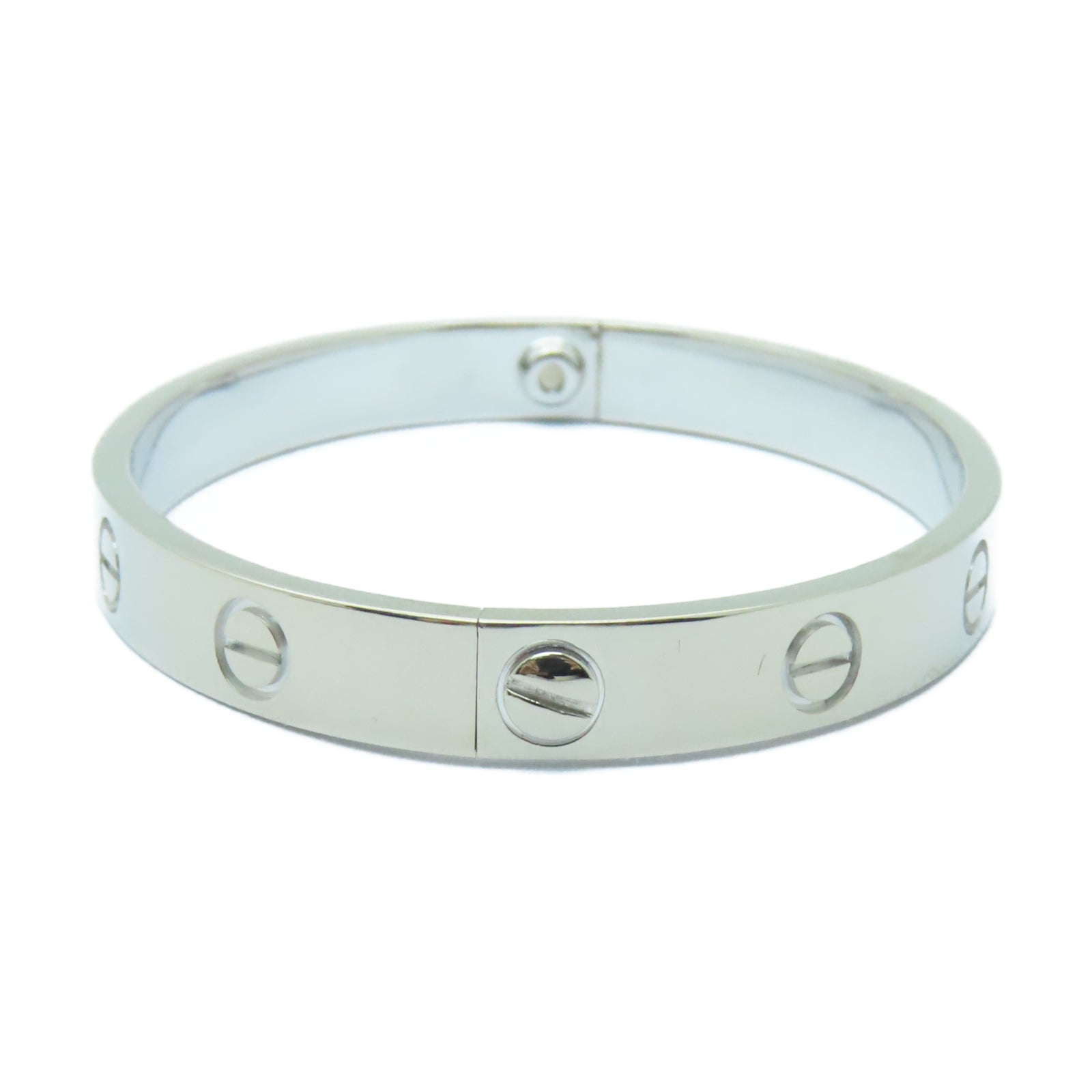 CARTIER 【激減優惠】18K白金Love Bracelet手鐲Cartier#16
