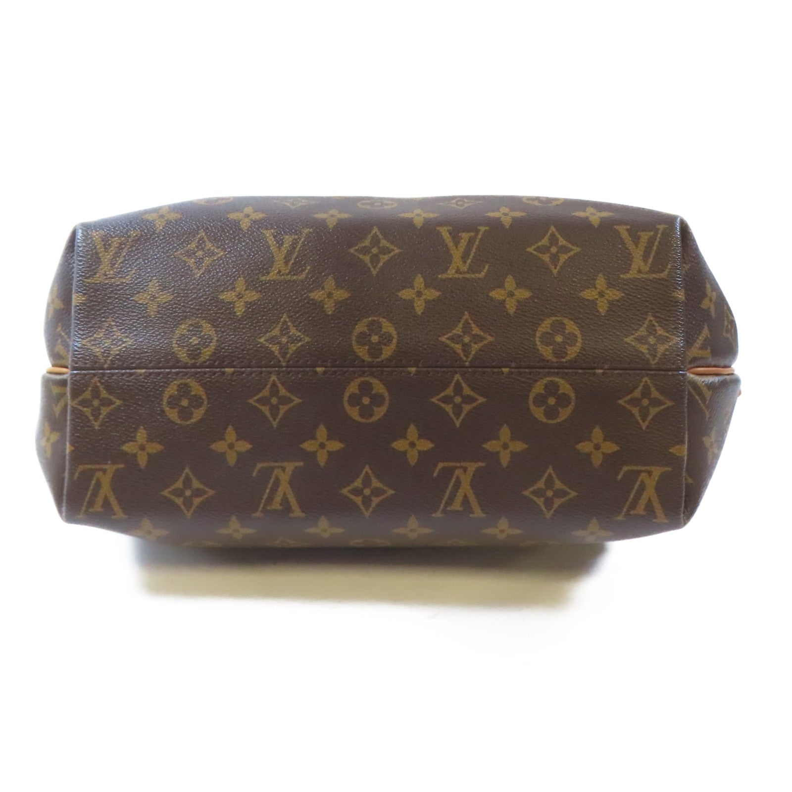 LOUIS VUITTON Monogram Turenne MM金扣手挽肩背兩用袋棕色