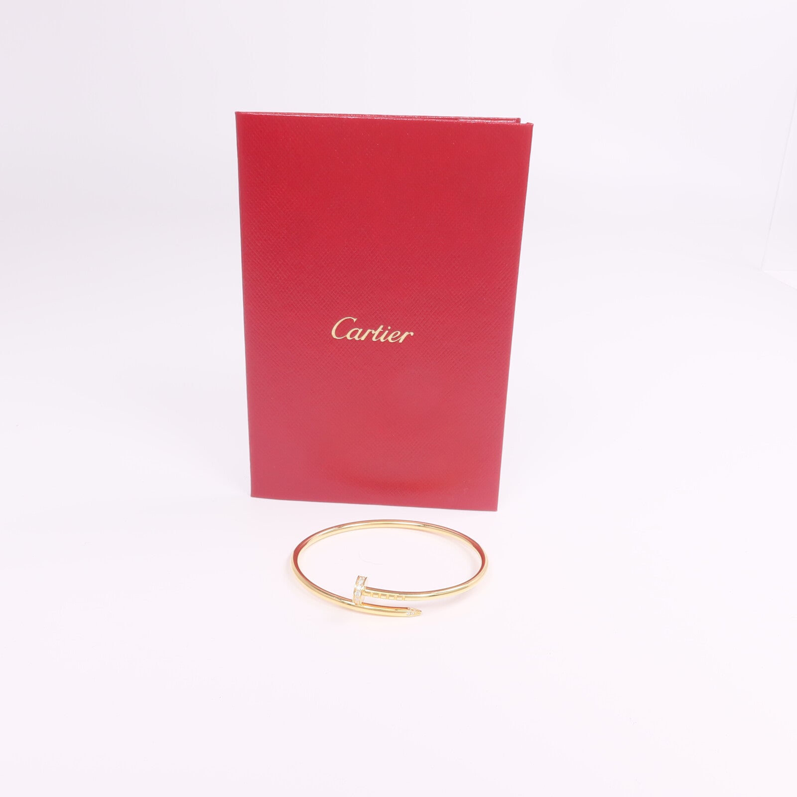 CARTIER 18K黃金Juste un Clou Small Model鑽石手鐲Cartier#15