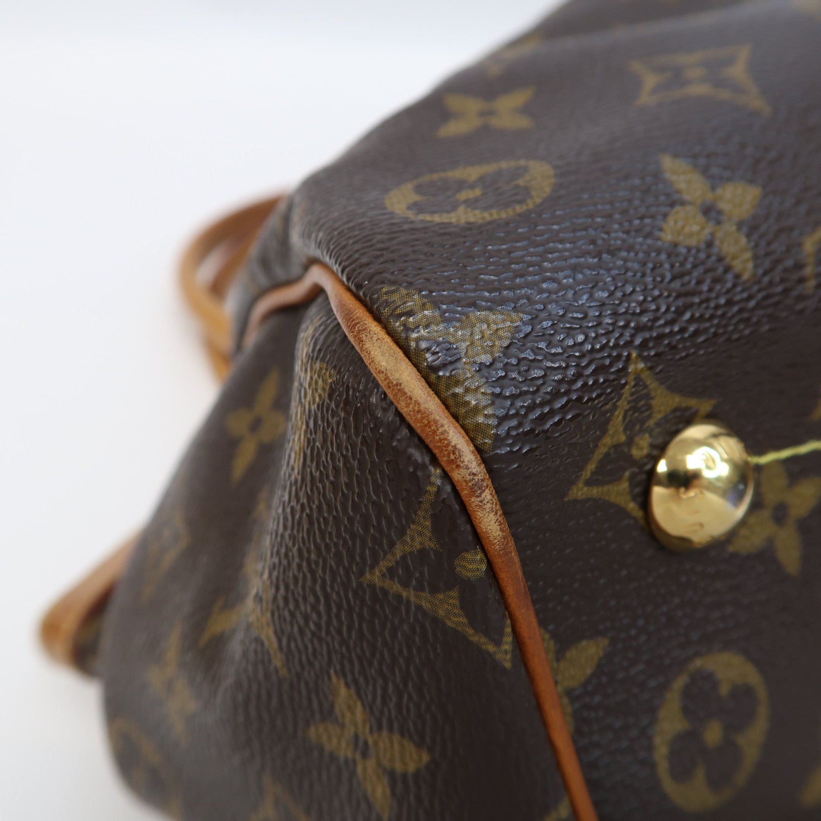 LOUIS VUITTON Monogram Tivoli PM金扣手挽袋啡色