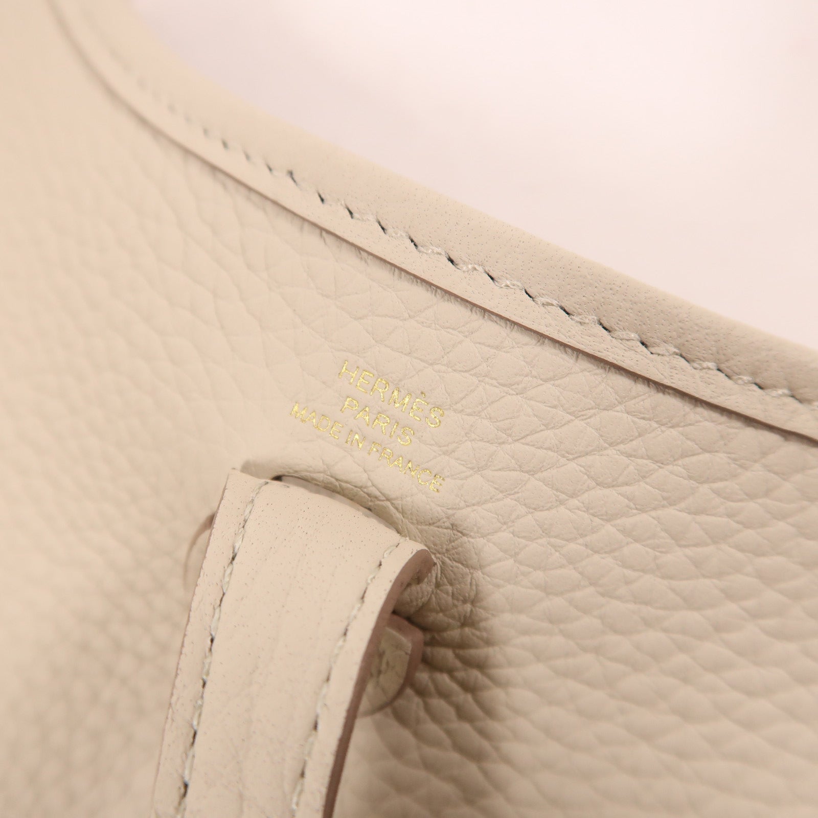 HERMES Clemence皮革Evelyne TPM金扣肩背袋