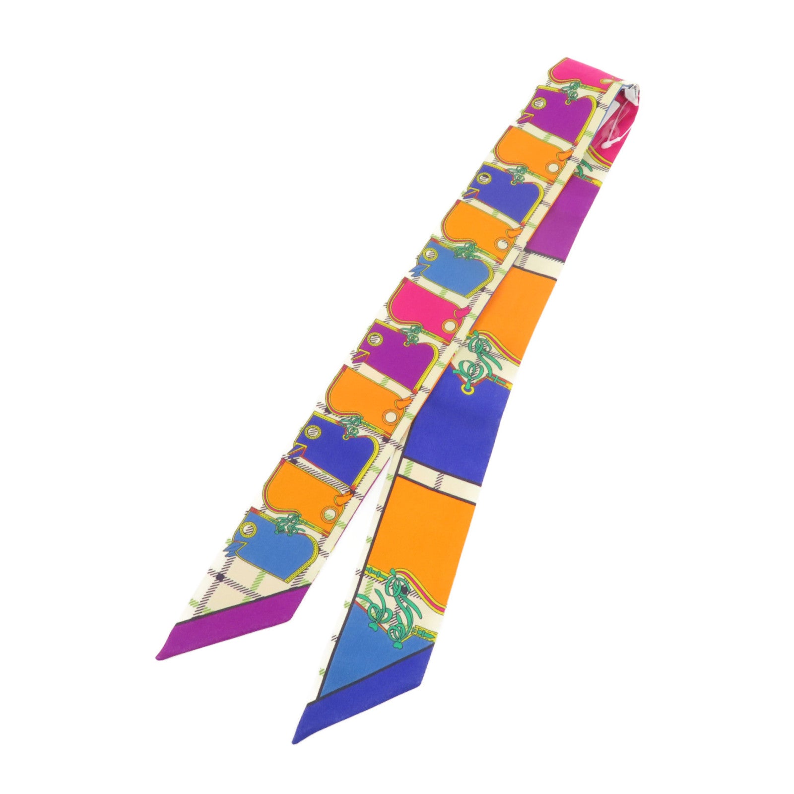 HERMES 絲質Twilly絲巾