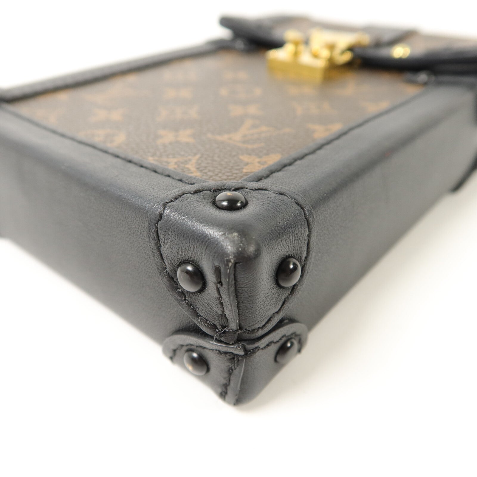 LOUIS VUITTON Monogram Vertical Trunk鏈帶肩背袋