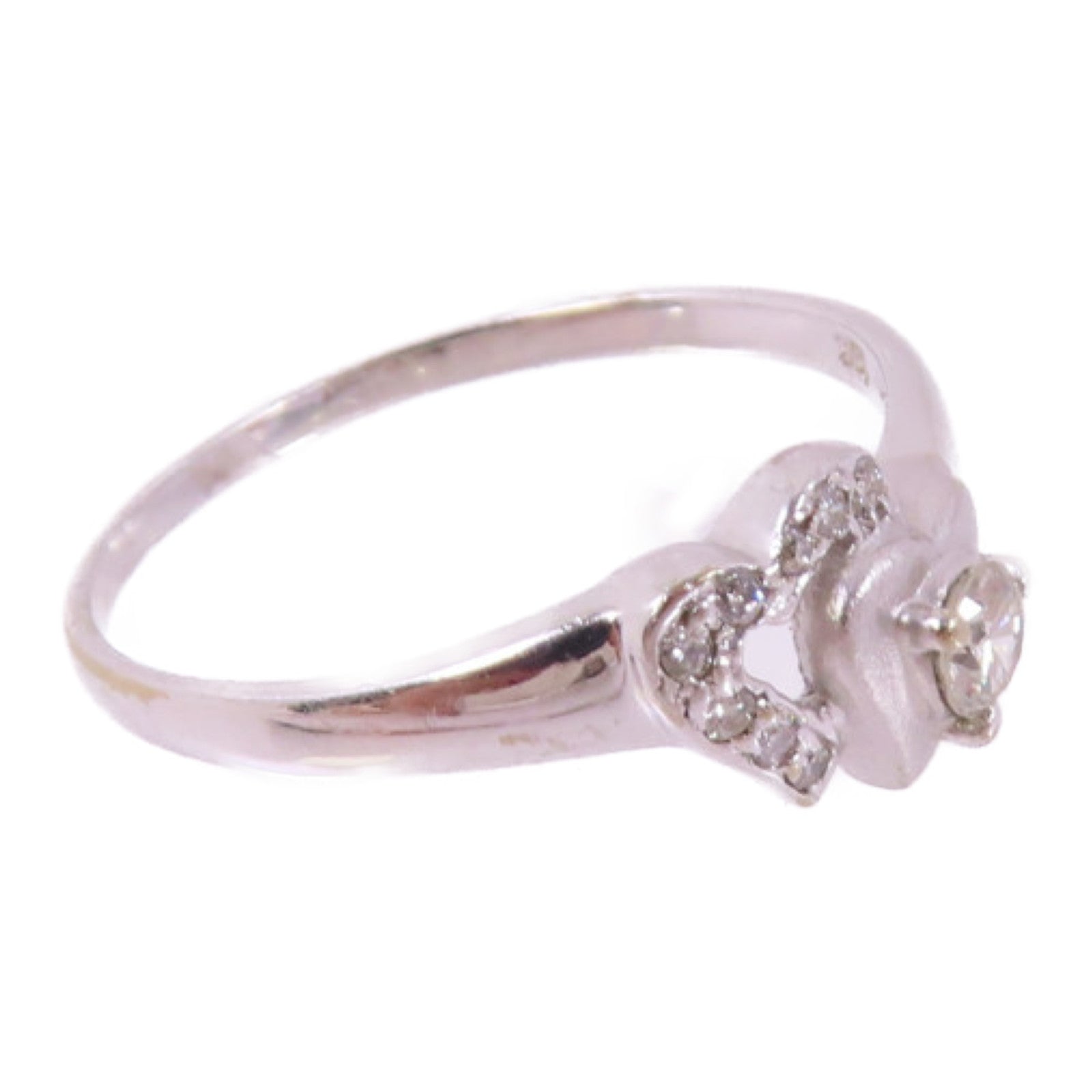 JEWELRY 【激減優惠】18K白金/鑽石Diamond Ring戒指US#6.5