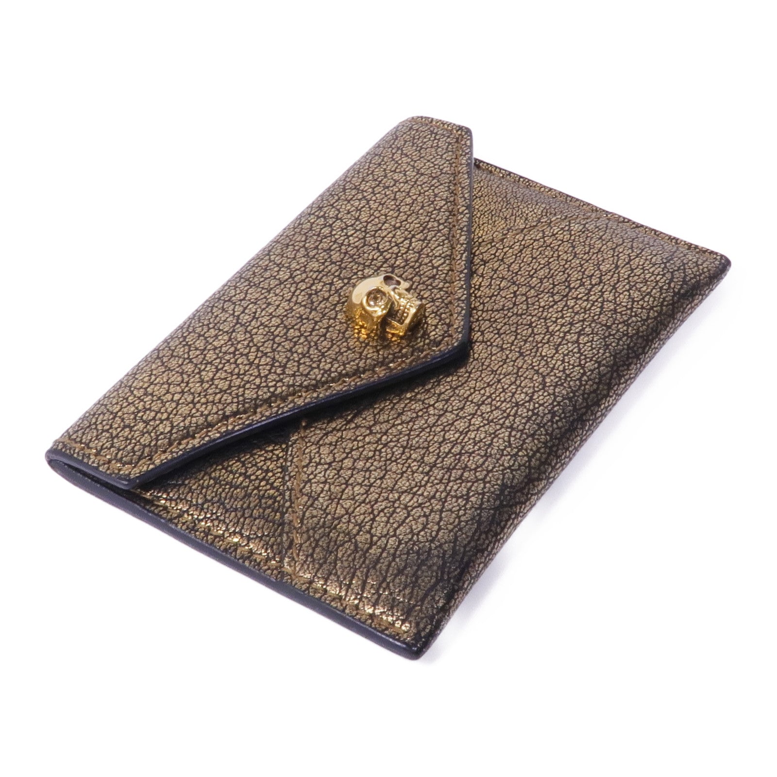 SELECTION 牛皮皮革Card Case金扣卡片套