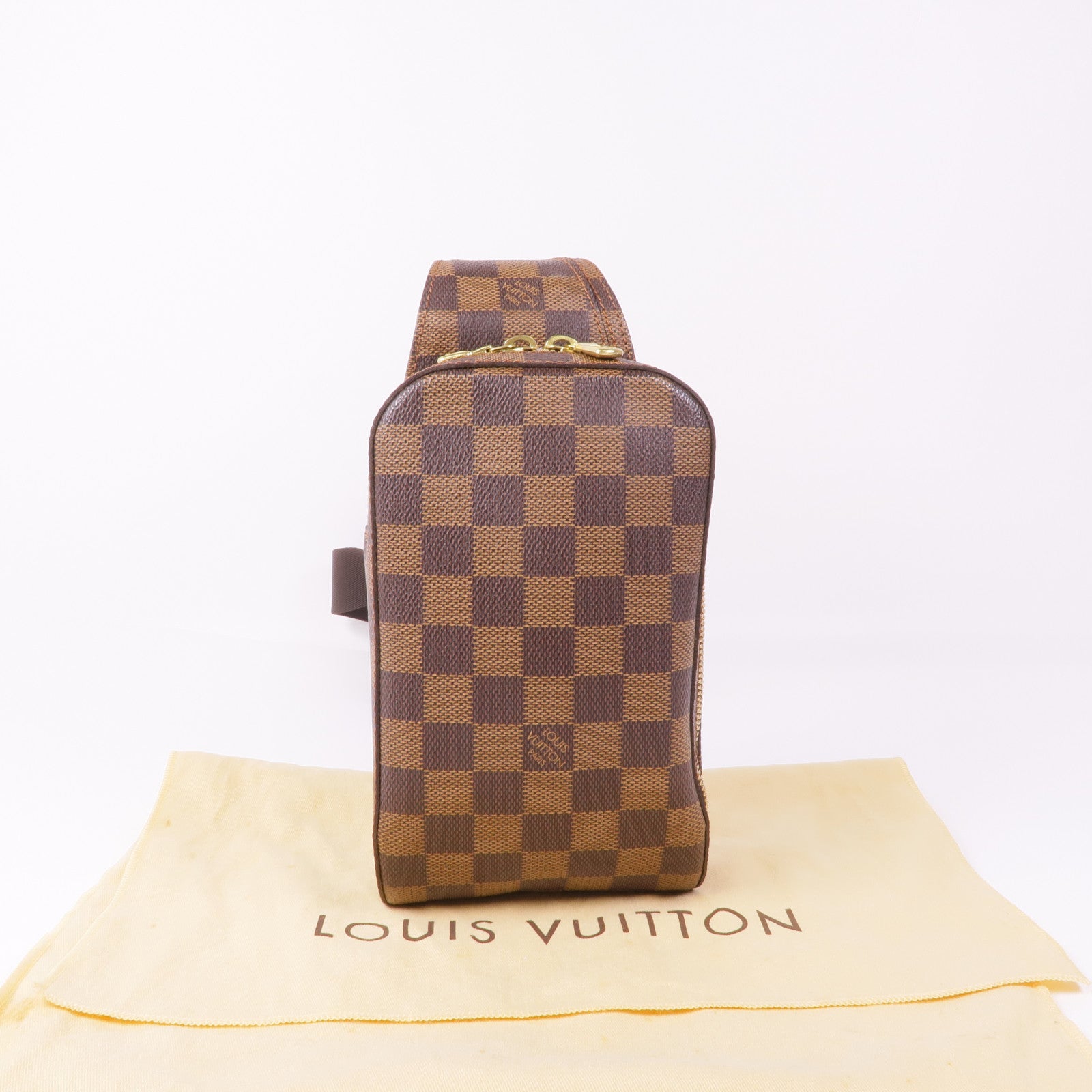 LOUIS VUITTON Damier Geronimos金扣腰包