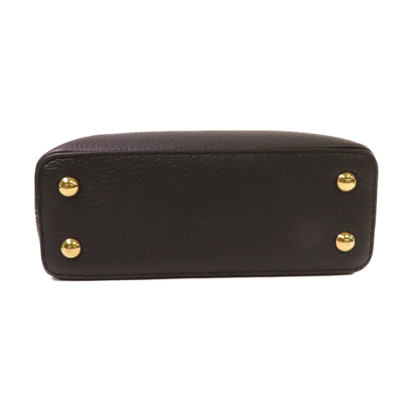 LOUIS VUITTON 【激減優惠】Taurillon Leather Capucines Mini 2Way Shoulder Bag金扣手挽肩背兩用袋黑色