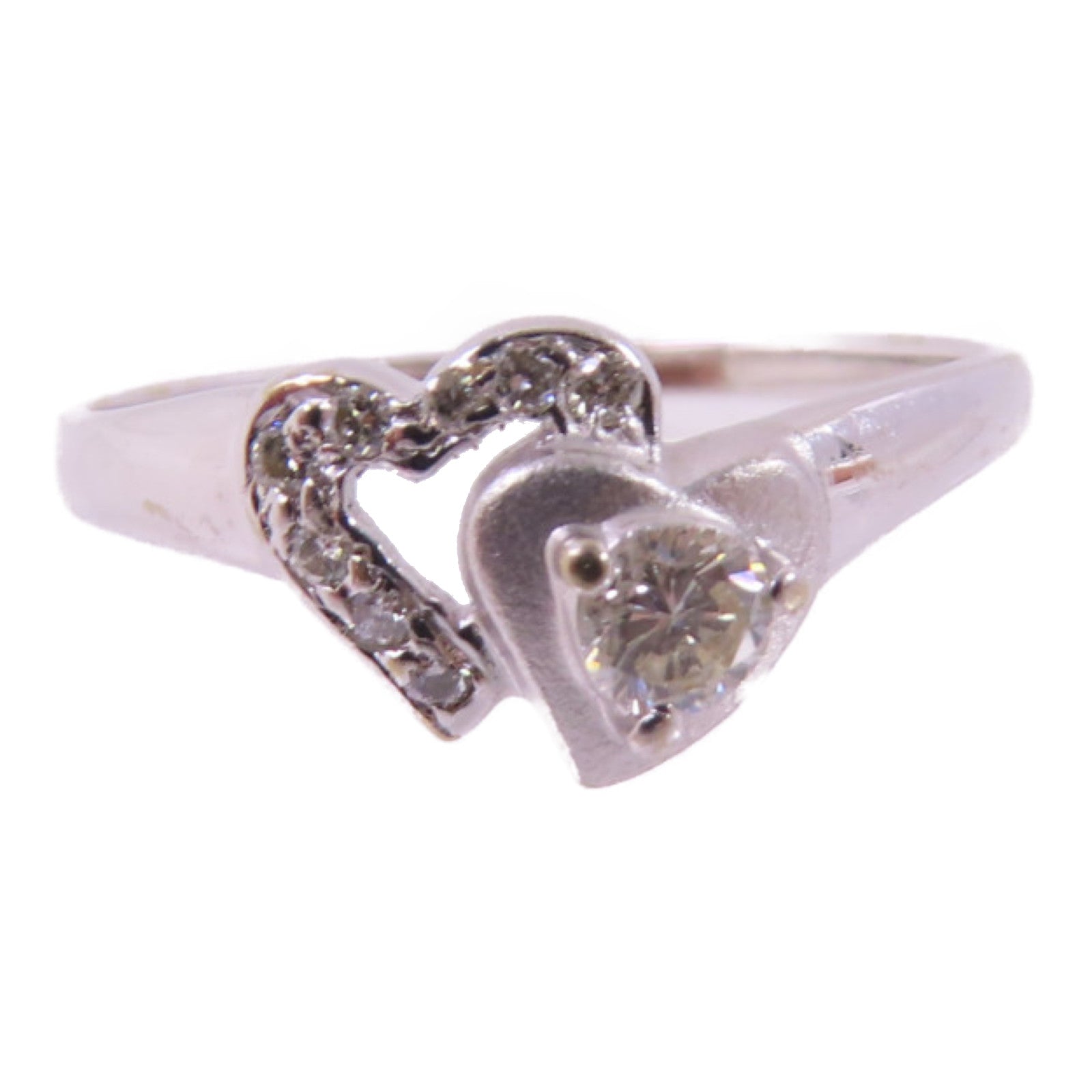 JEWELRY 【激減優惠】18K白金/鑽石Diamond Ring戒指US#6.5