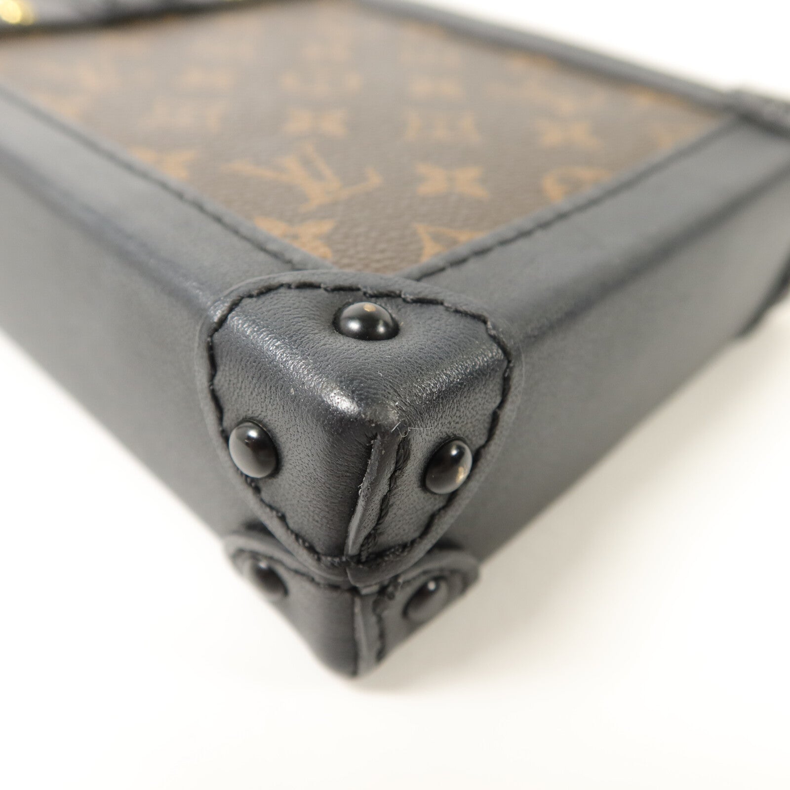 LOUIS VUITTON Monogram Vertical Trunk鏈帶肩背袋