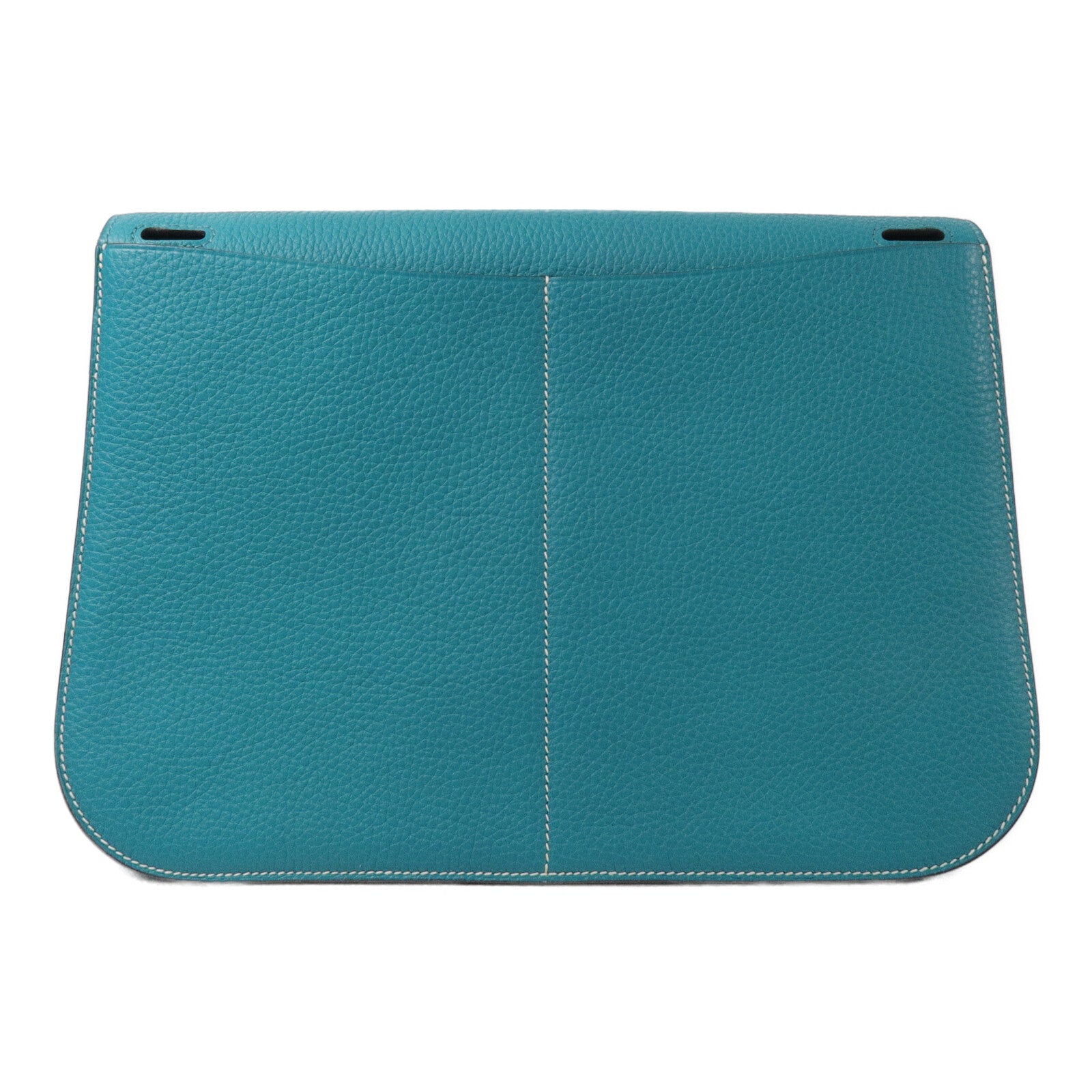 HERMES Clemence皮革Halzan 31手挽肩背兩用袋Vert Verone