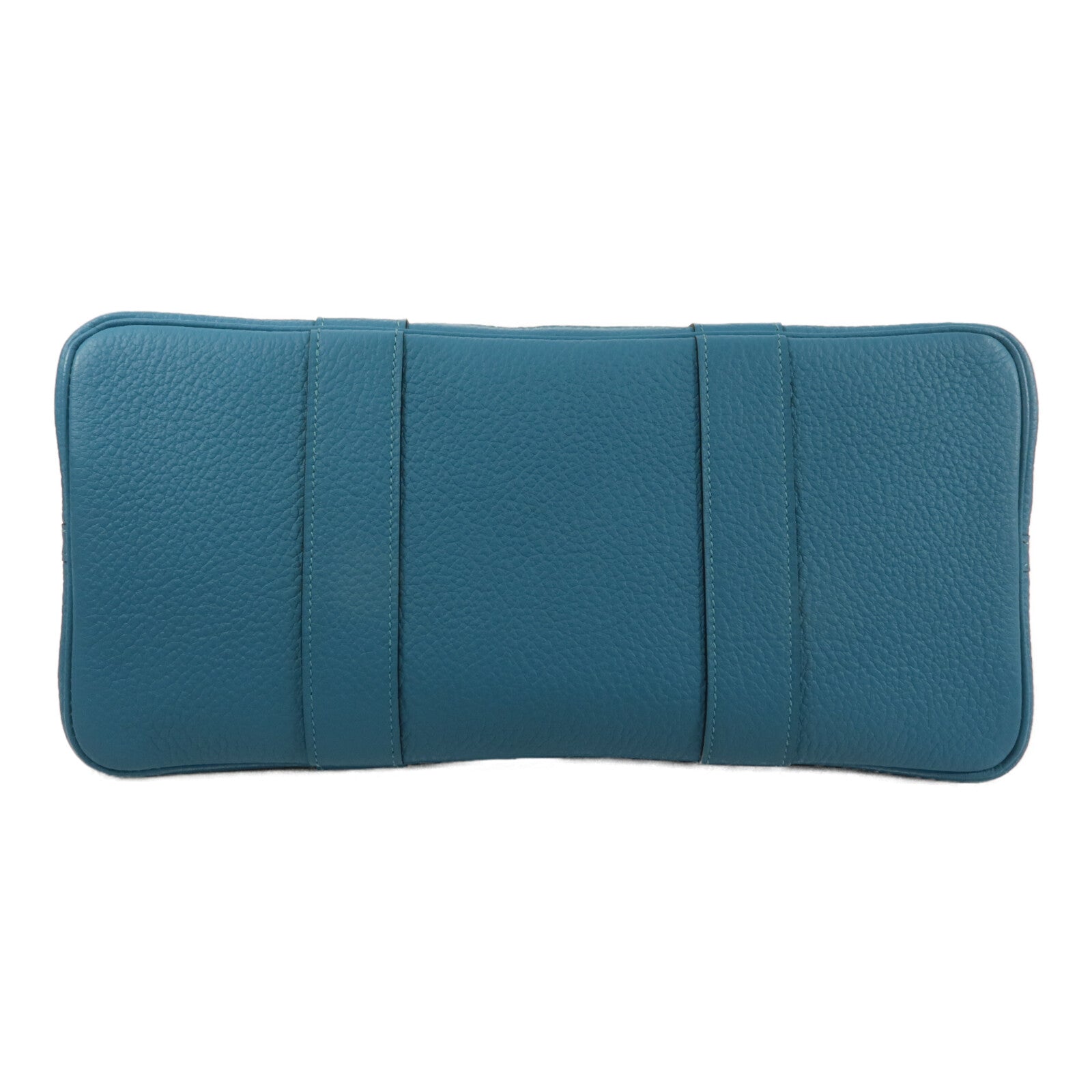 HERMES Negonda皮革Garden Party TPM手挽袋Turquoise