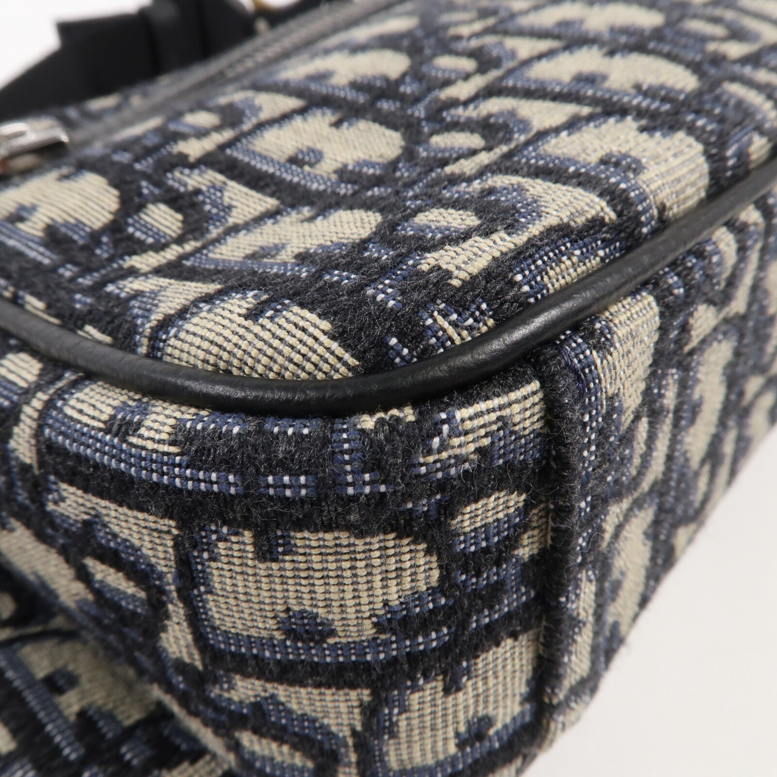 Dior 帆布Belt Bag銀扣腰包