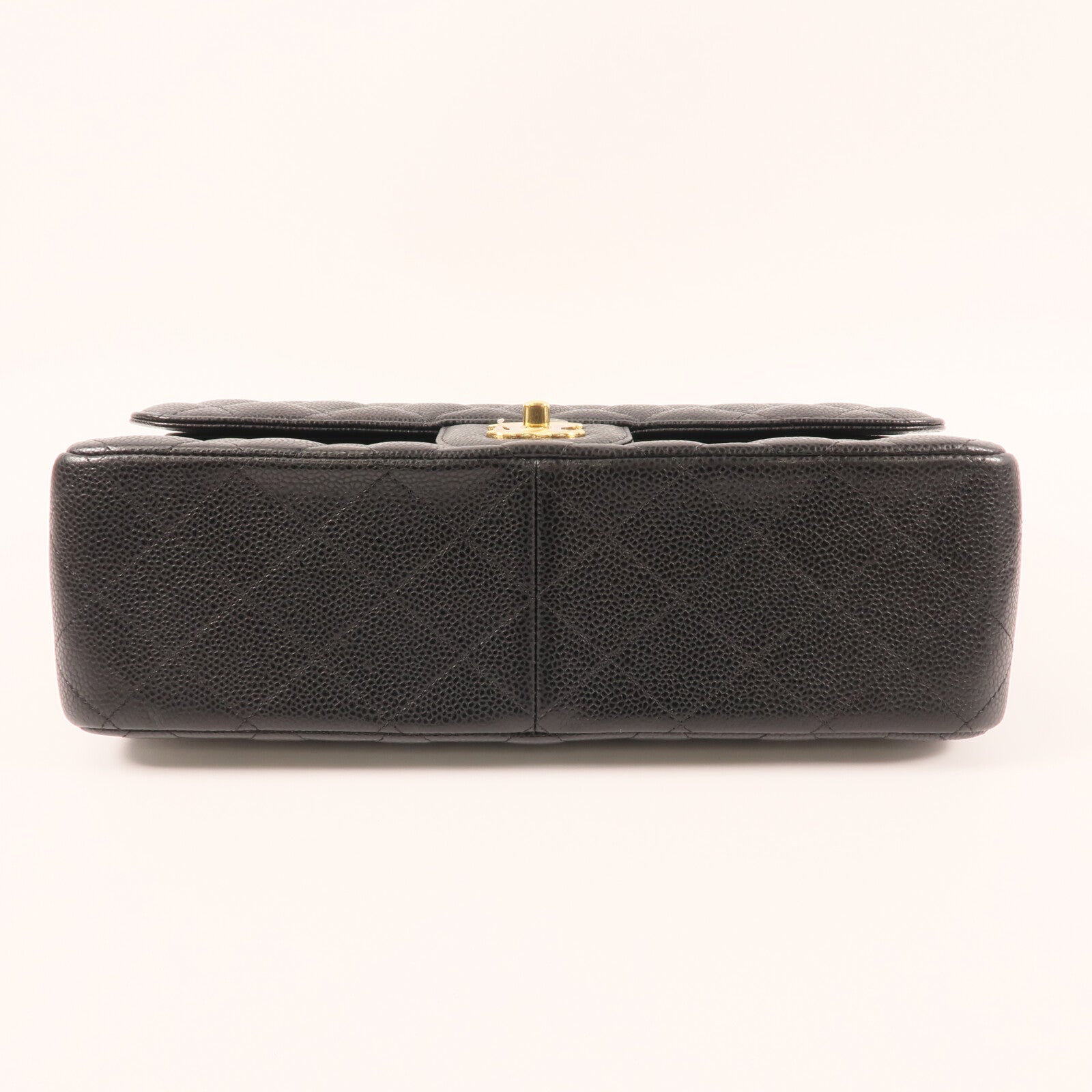 CHANEL 牛皮皮革Large Classic金扣鏈帶肩背袋
