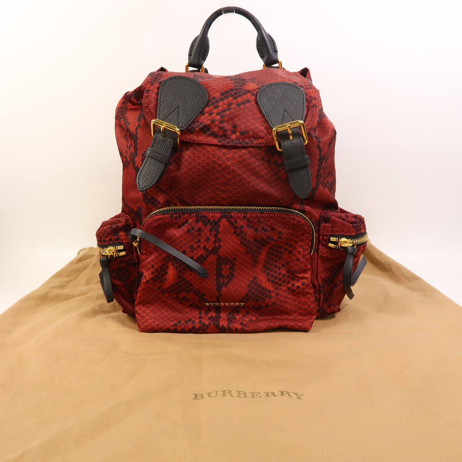 BURBERRY 尼龍Backpack金扣背包