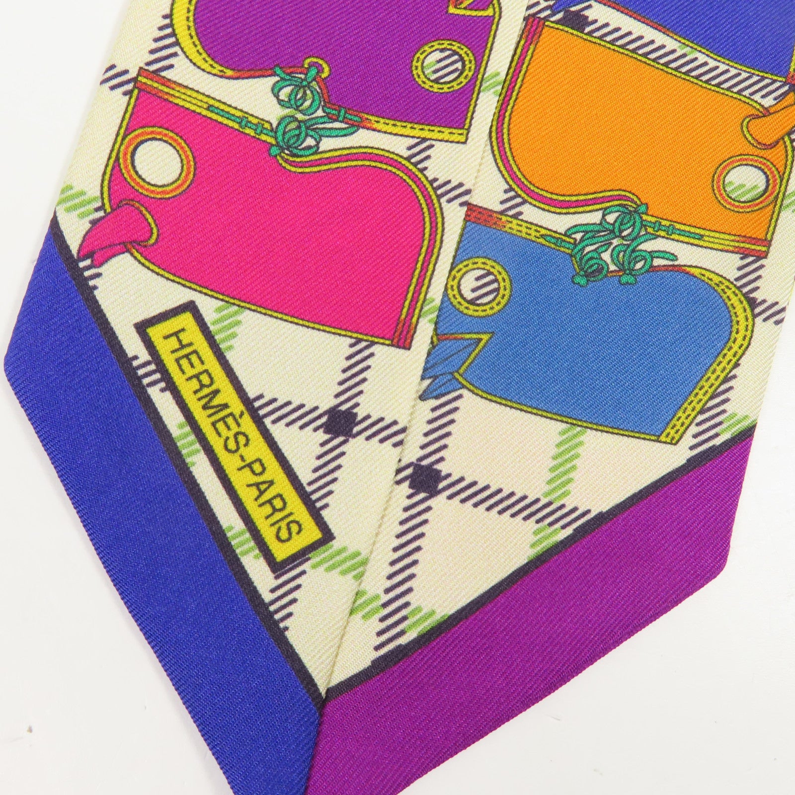 HERMES 絲質Twilly絲巾