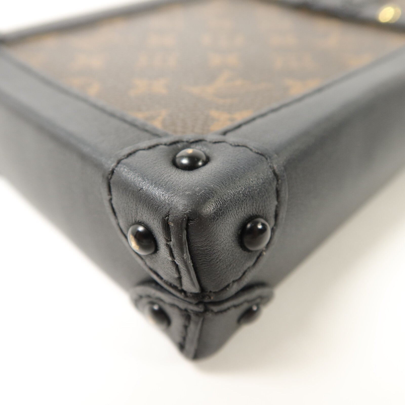 LOUIS VUITTON Monogram Vertical Trunk鏈帶肩背袋