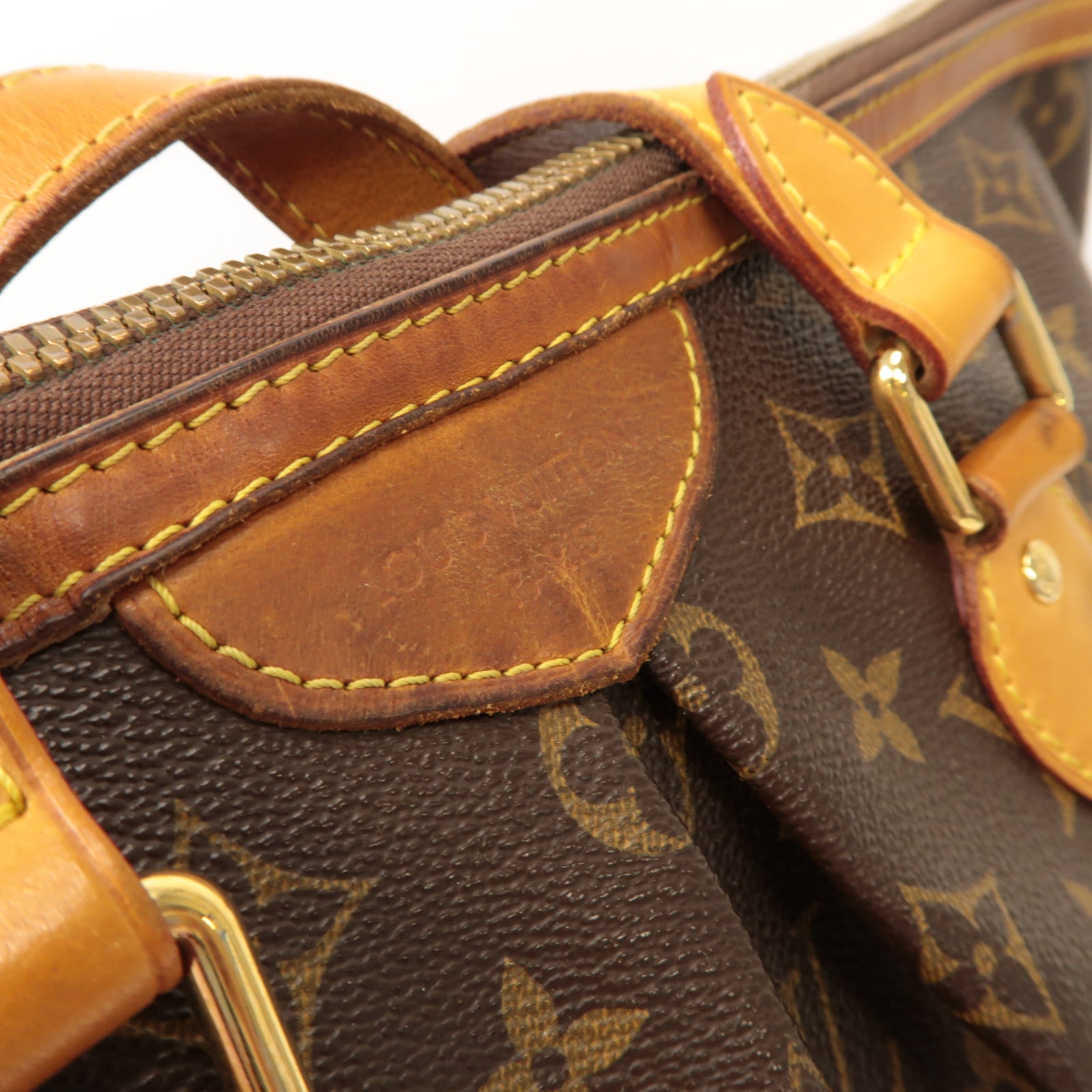 LOUIS VUITTON 【激減優惠】Monogram Palermo PM金扣手挽肩背兩用袋啡色